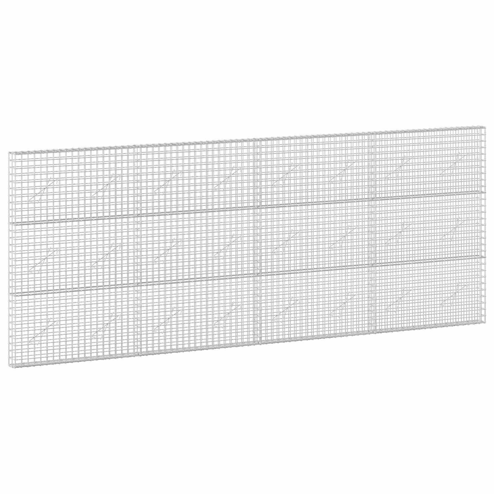 vidaXL Gabion s drátem 3,5 mm a síťkou 5x5 cm 400x10x150 cm