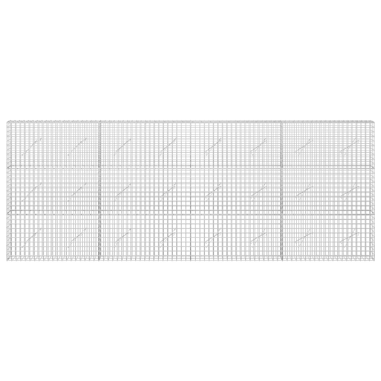 Gabion z žico 3,5 mm in mrežo 5x5 cm 400x10x150 cm