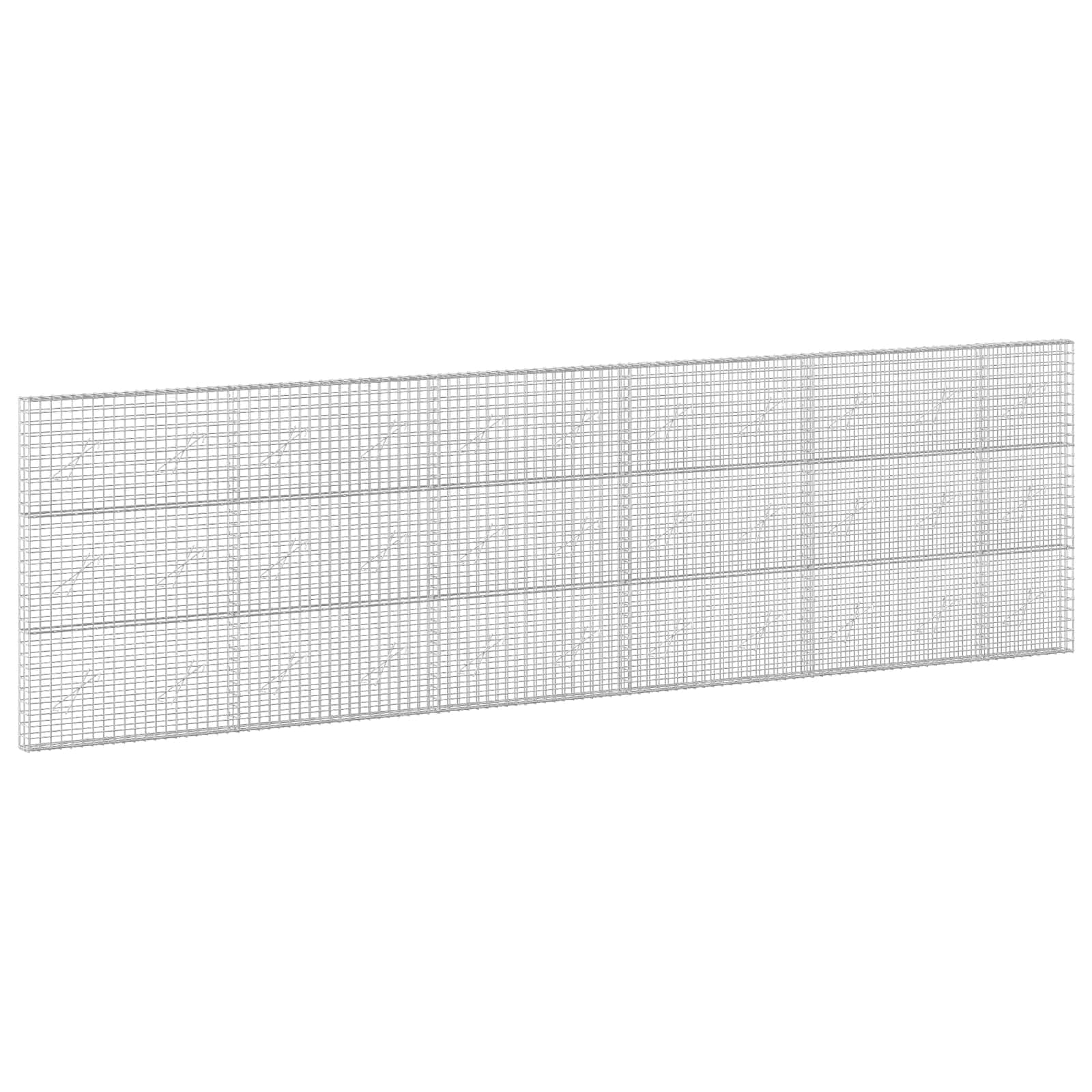 vidaXL Gabion s drátem 3,5 mm a síťkou 5x5 cm 550x10x150 cm