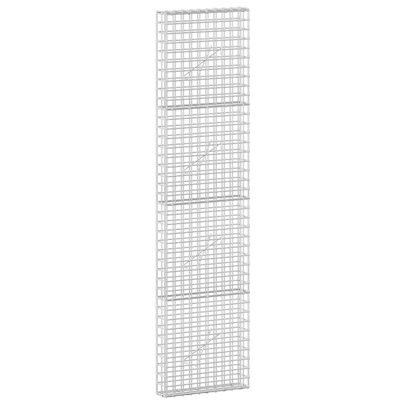 vidaXL Gabion s drátem 3,5 mm a síťkou 5x5 cm 50x10x200 cm