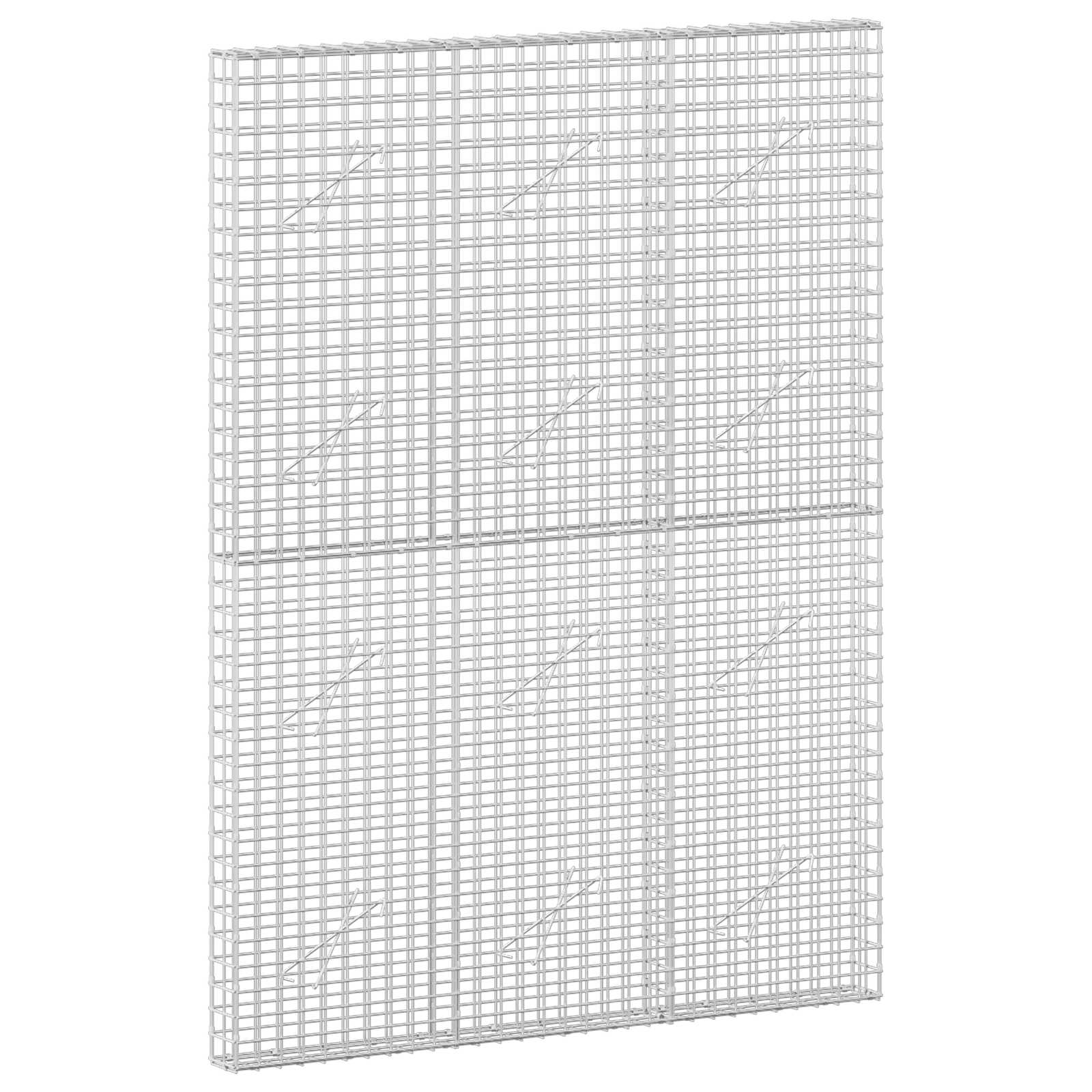 vidaXL Gabion s drátem 3,5 mm a síťkou 5x5 cm 150x10x200 cm