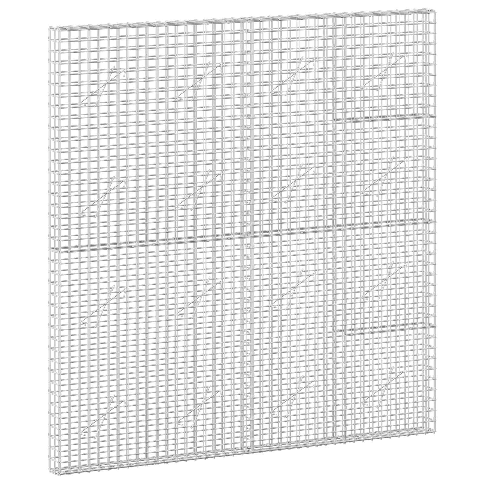 Gabion z žico 3,5 mm in mrežo 5x5 cm 200x10x200 cm