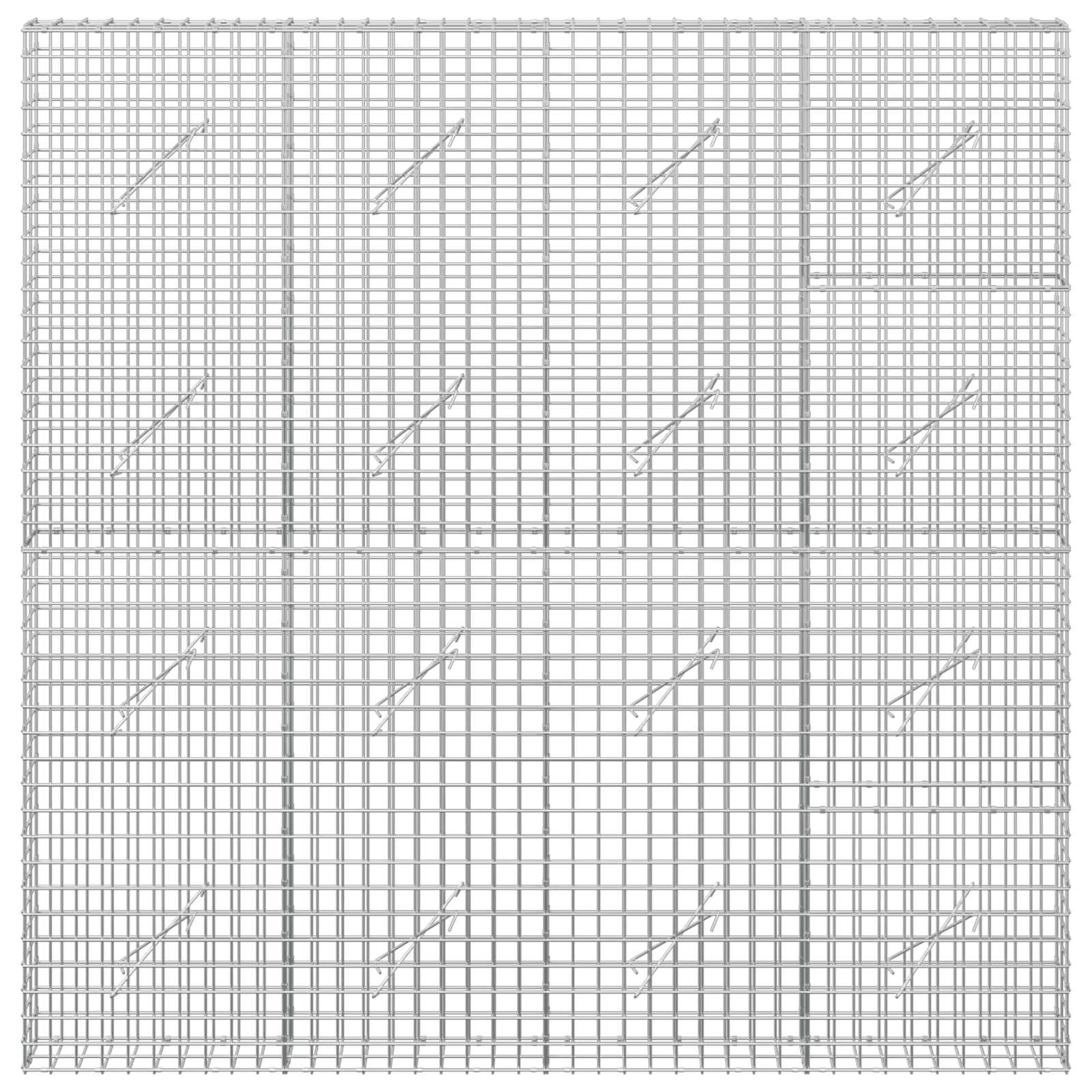 Gabion z žico 3,5 mm in mrežo 5x5 cm 200x10x200 cm