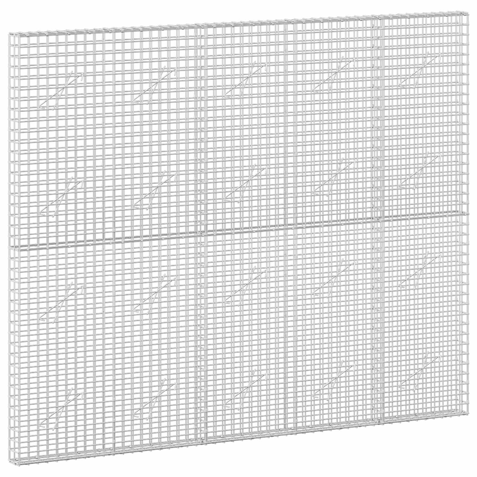 vidaXL Gabion s drátem 3,5 mm a síťkou 5x5 cm 250x10x200 cm