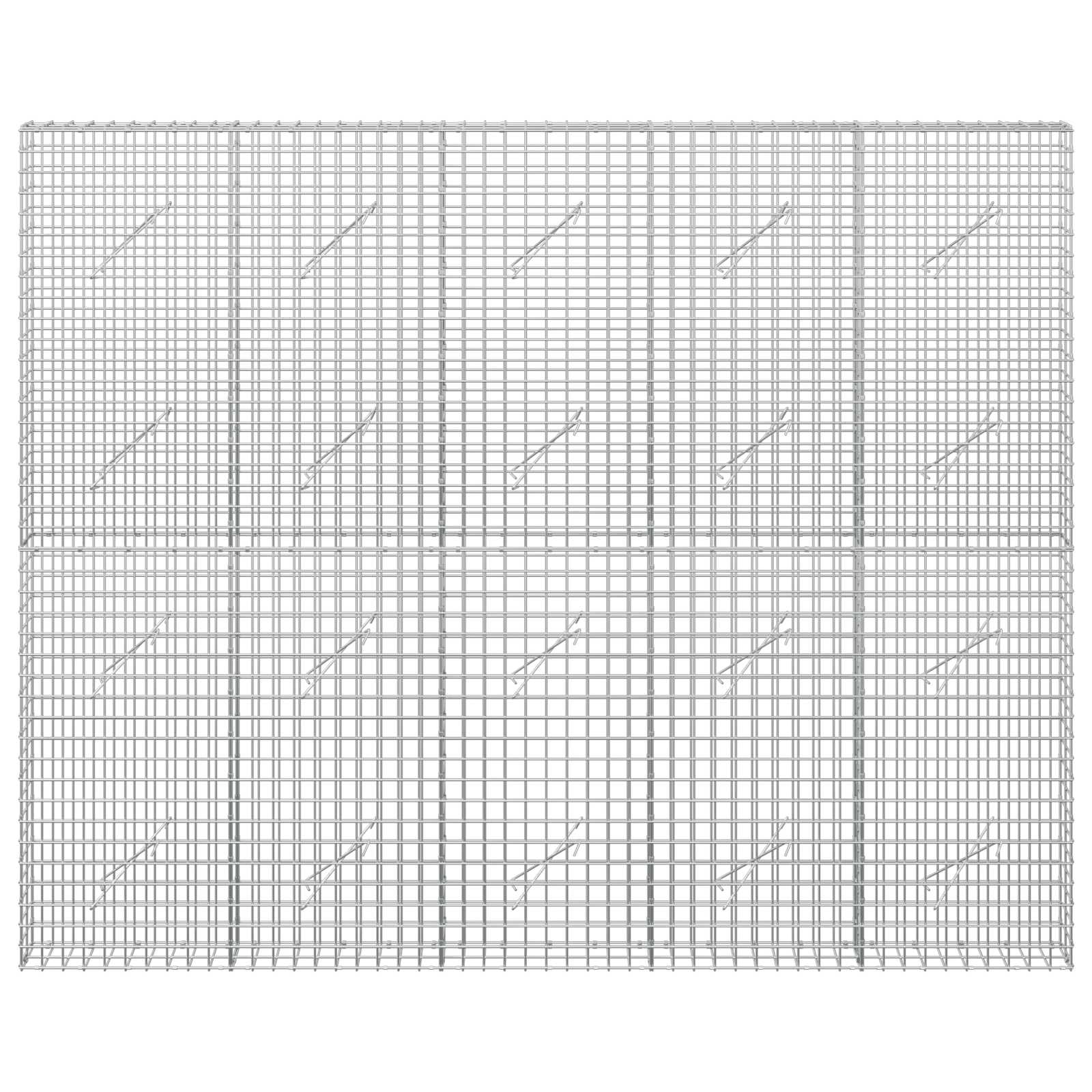 Gabion z žico 3,5 mm in mrežo 5x5 cm 250x10x200 cm