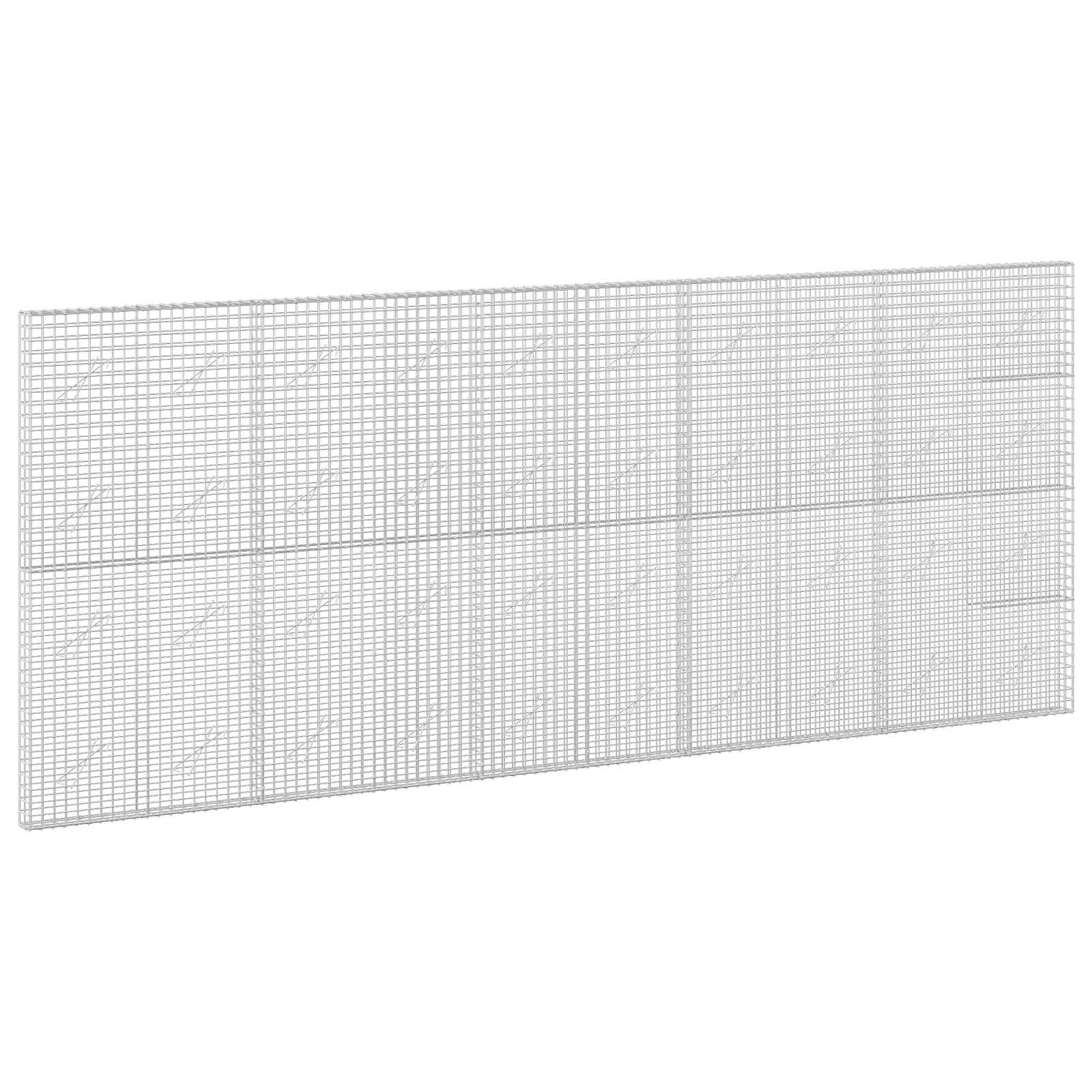 vidaXL Gabion s drátem 3,5 mm a síťkou 5x5 cm 500x10x200 cm