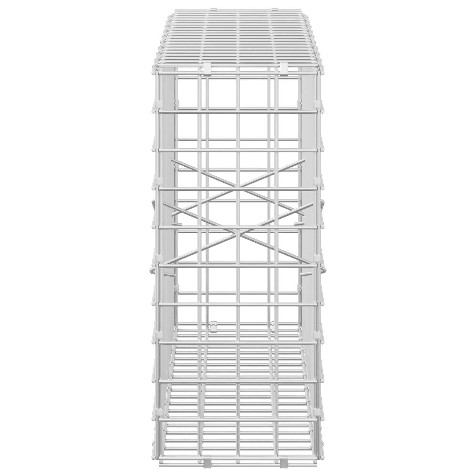 Gabion z žico 3,5 mm in mrežo 5x5 cm 100x20x50 cm