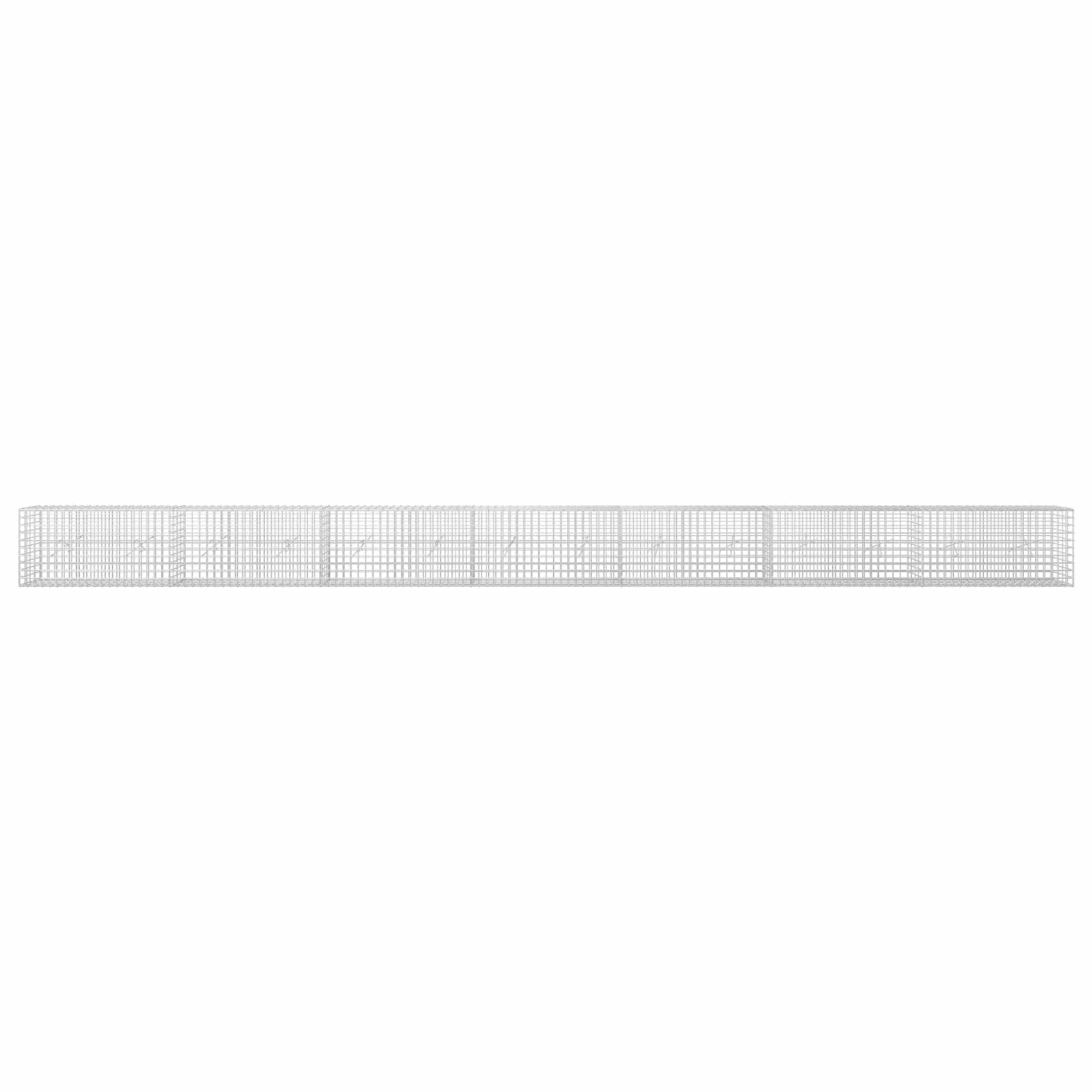 Gabion z žico 3,5 mm in mrežo 5x5 cm 700x20x50 cm