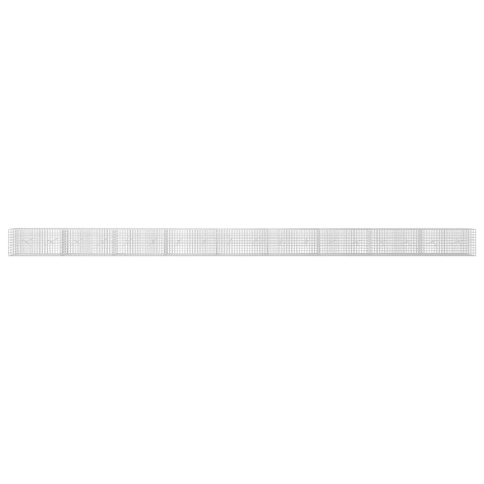 Gabion z žico 3,5 mm in mrežo 5x5 cm 900x20x50 cm