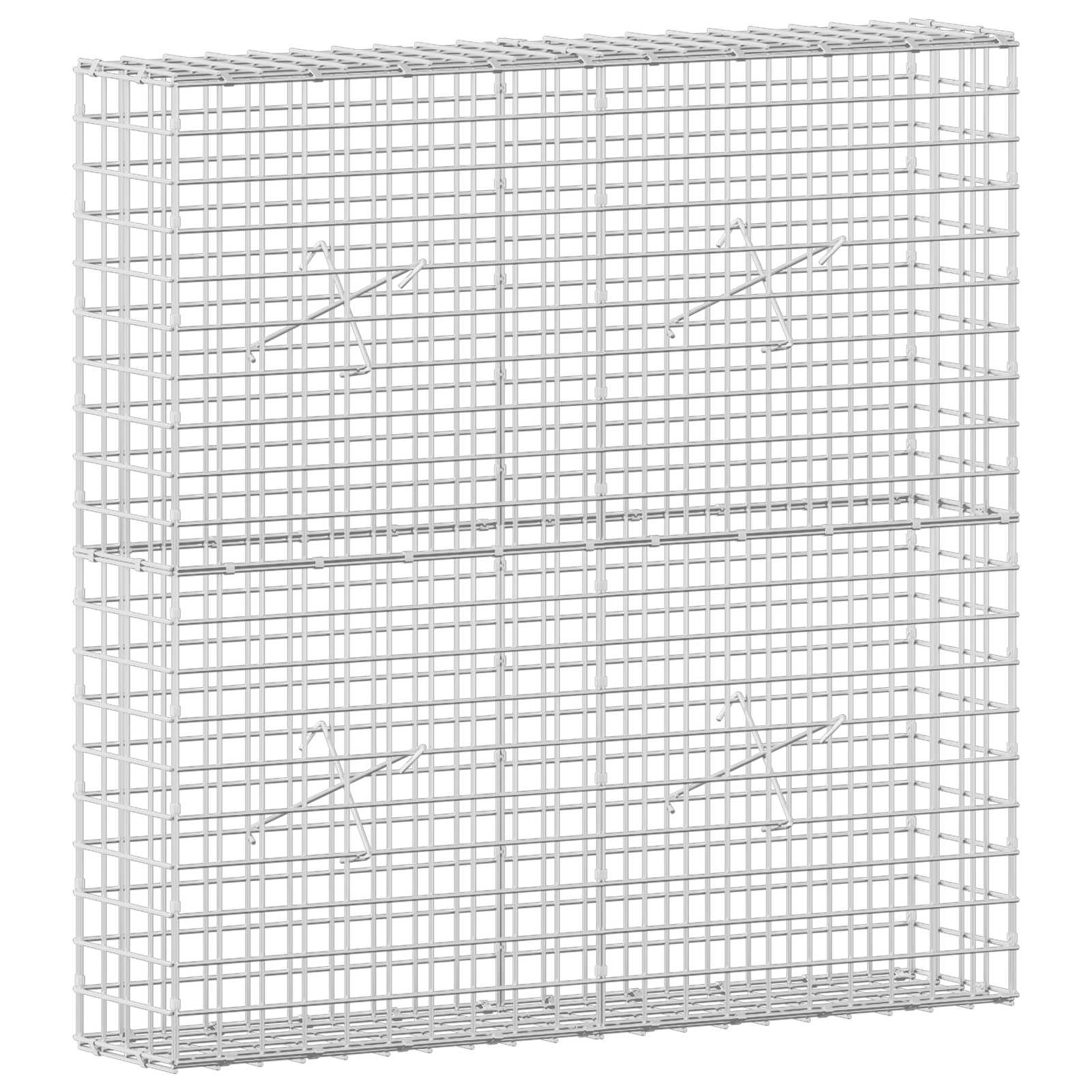 vidaXL Gabion s drátem 3,5 mm a síťkou 5x5 cm 100x20x100 cm