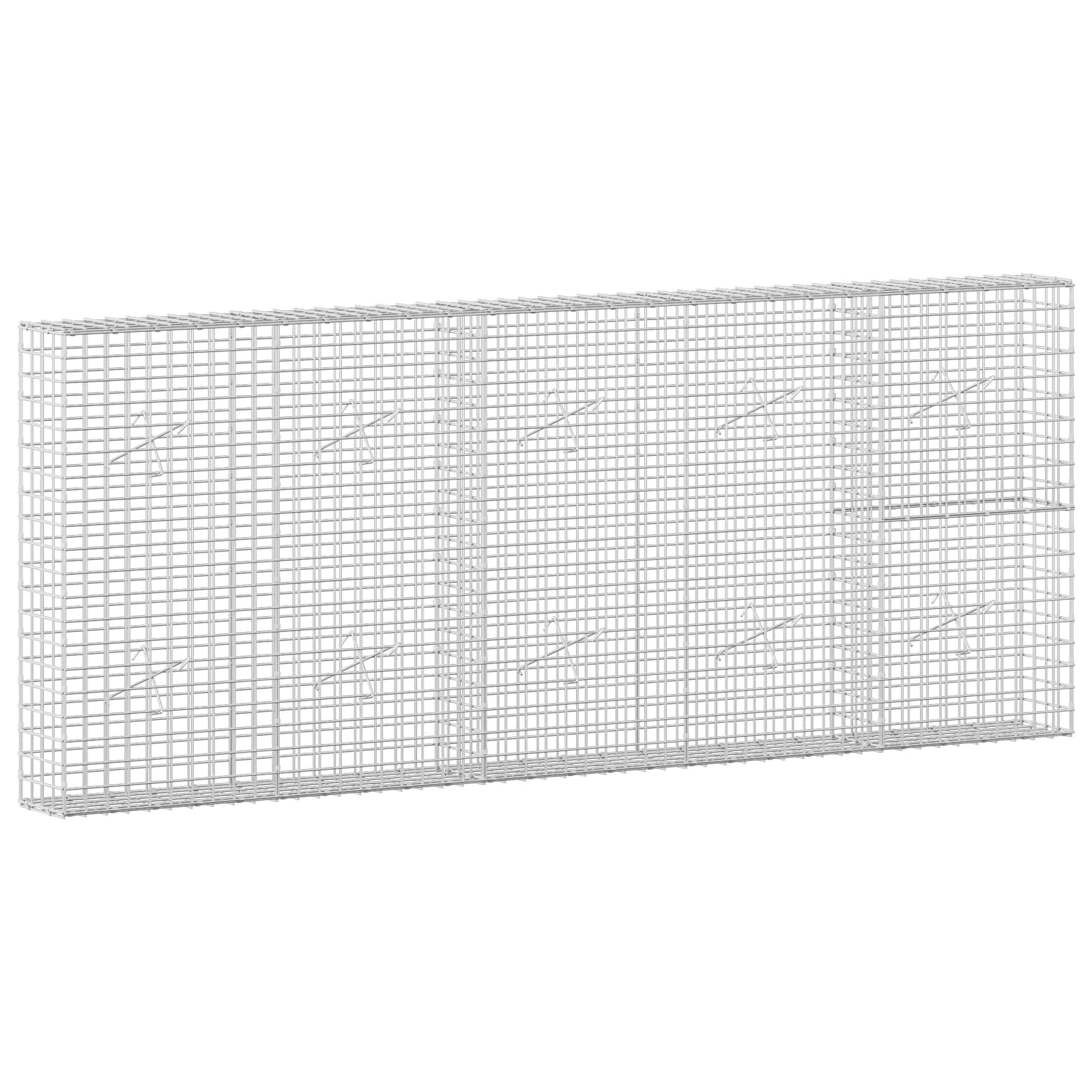 vidaXL Gabion s drátem 3,5 mm a síťkou 5x5 cm 250x20x100 cm