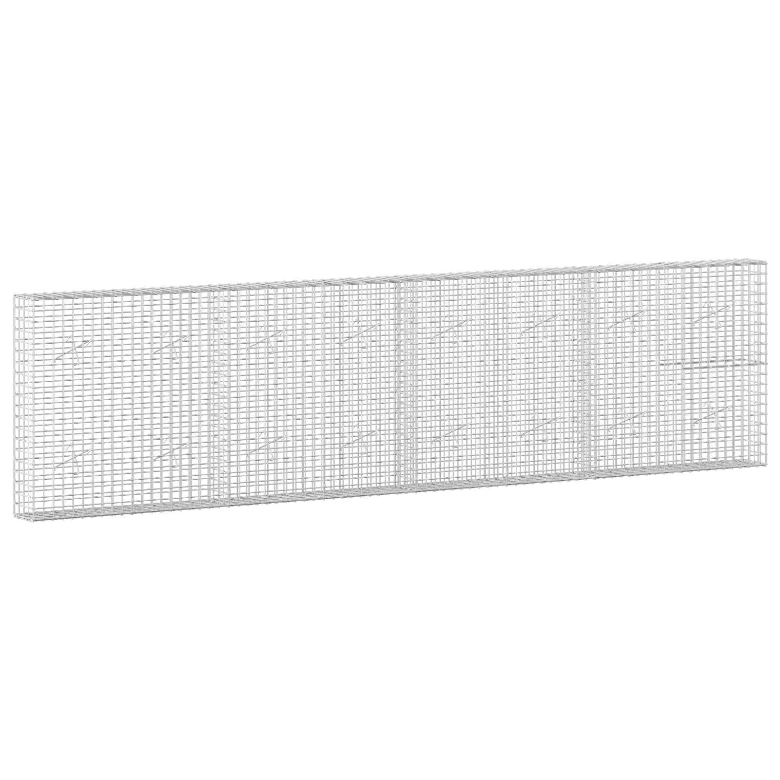 Gabion z žico 3,5 mm in mrežo 5x5 cm 400x20x100 cm