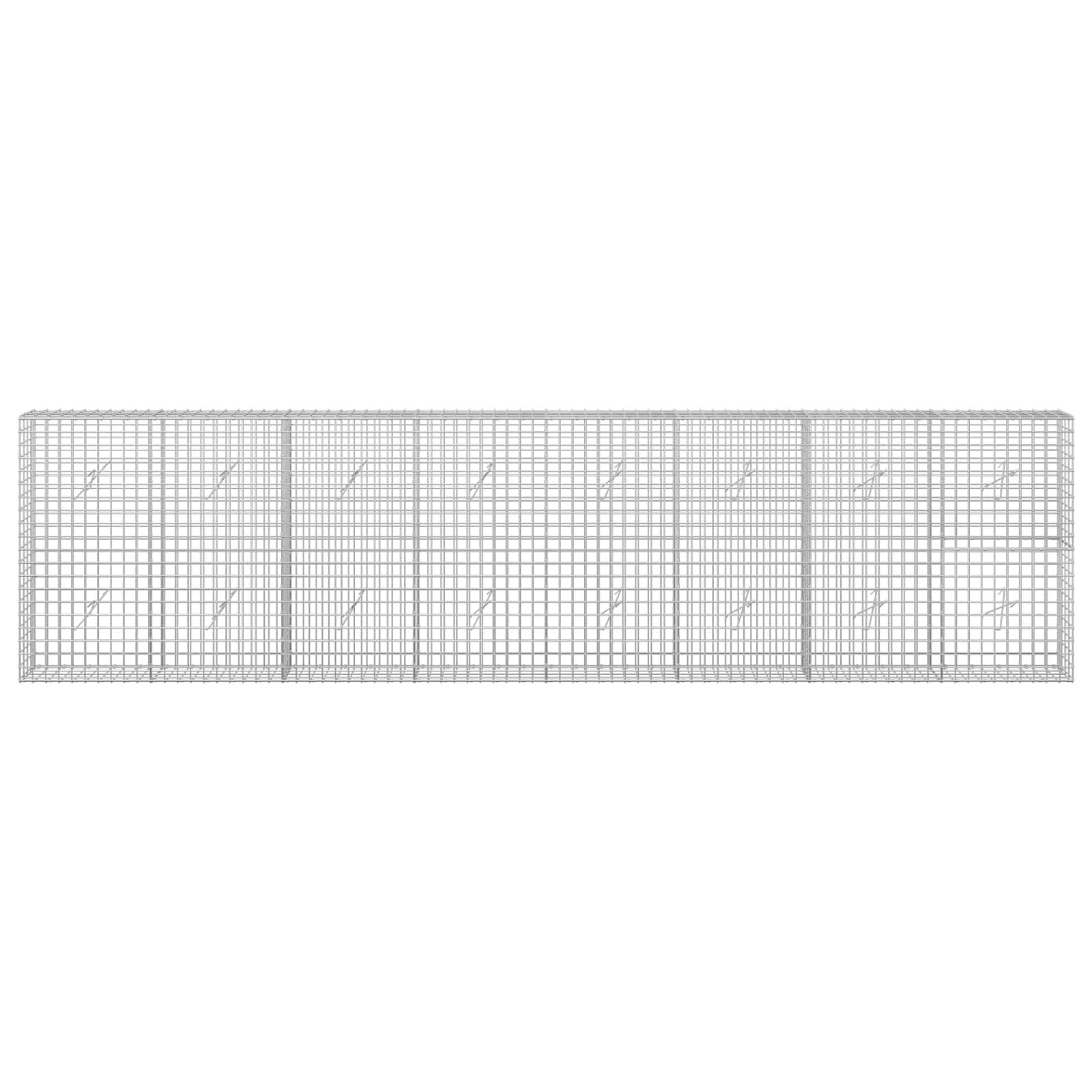 Gabion z žico 3,5 mm in mrežo 5x5 cm 400x20x100 cm