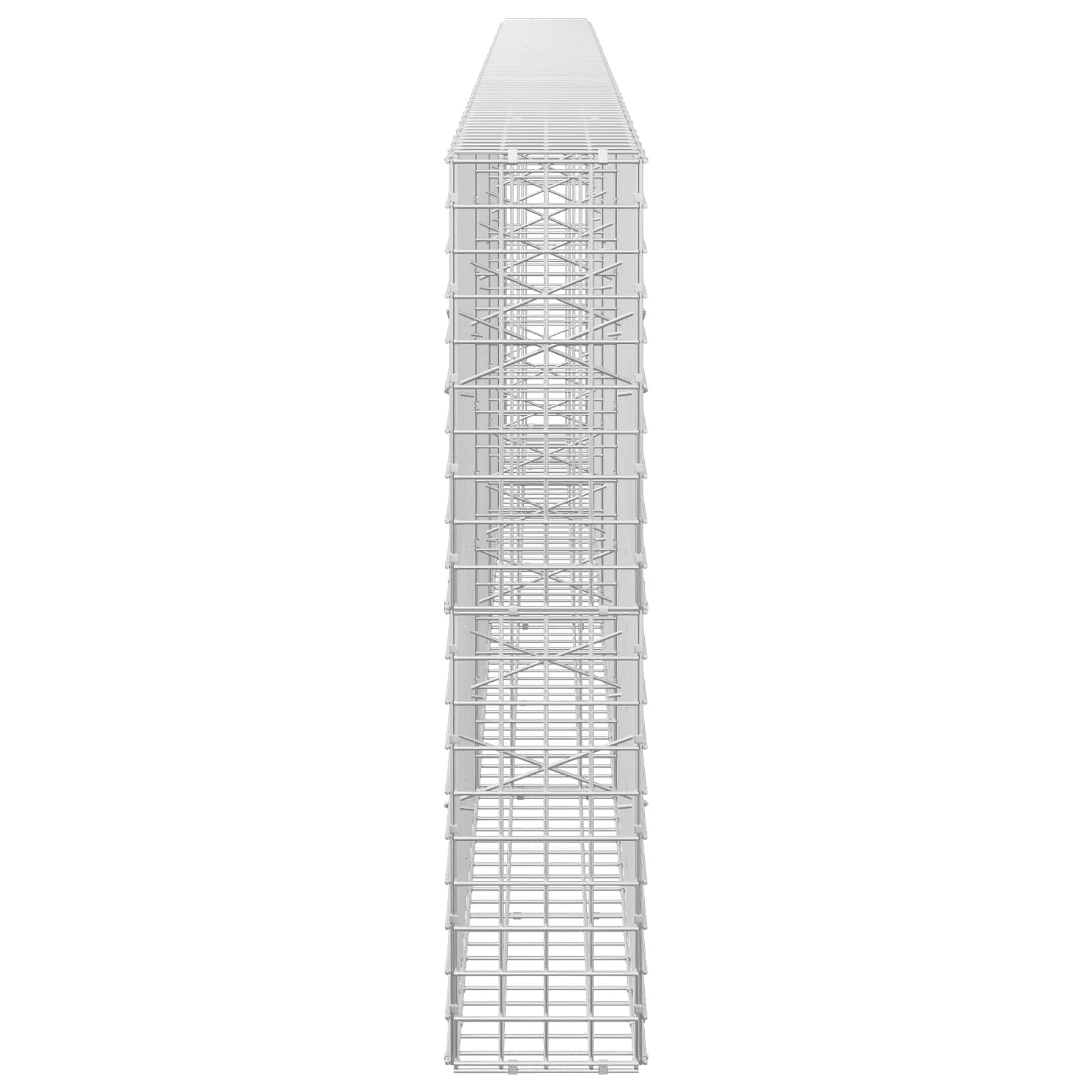 Gabion z žico 3,5 mm in mrežo 5x5 cm 400x20x100 cm