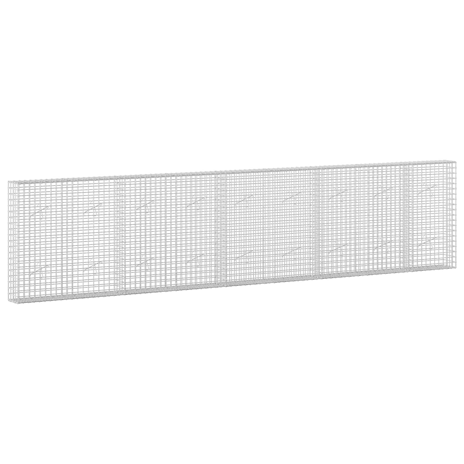 Gabion z žico 3,5 mm in mrežo 5x5 cm 450x20x100 cm