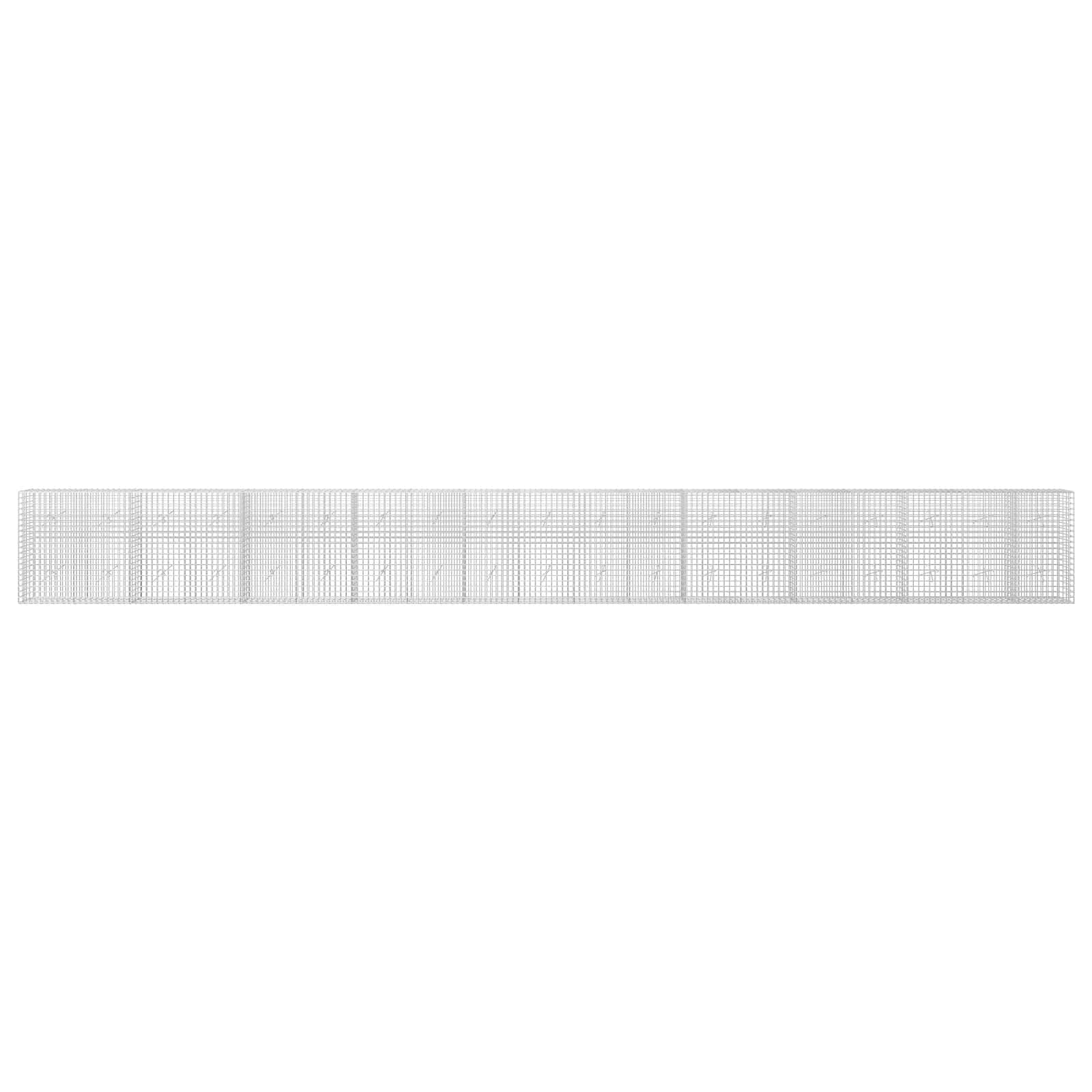 Gabion z žico 3,5 mm in mrežo 5x5 cm 950x20x100 cm