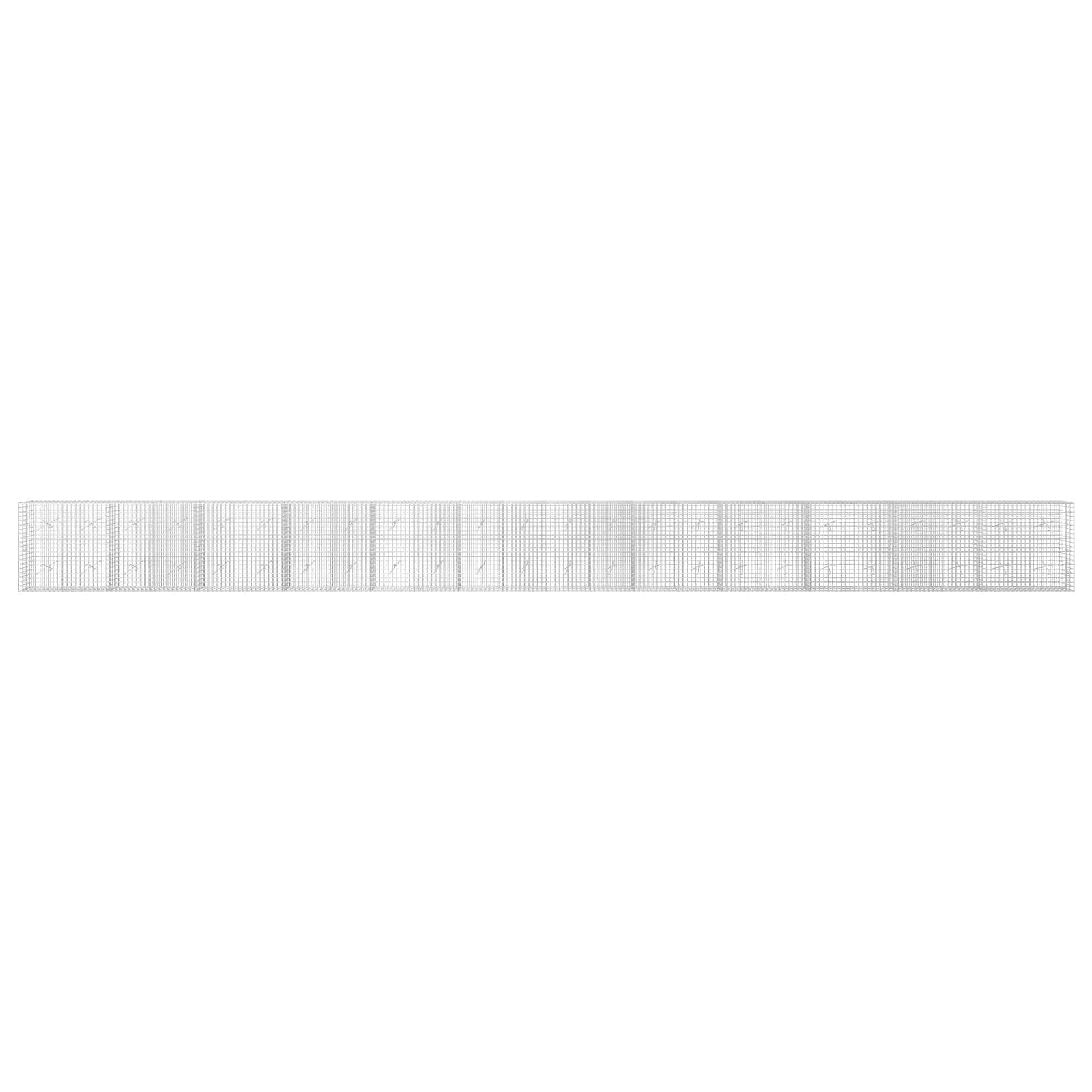 Gabion z žico 3,5 mm in mrežo 5x5 cm 1200x20x100 cm