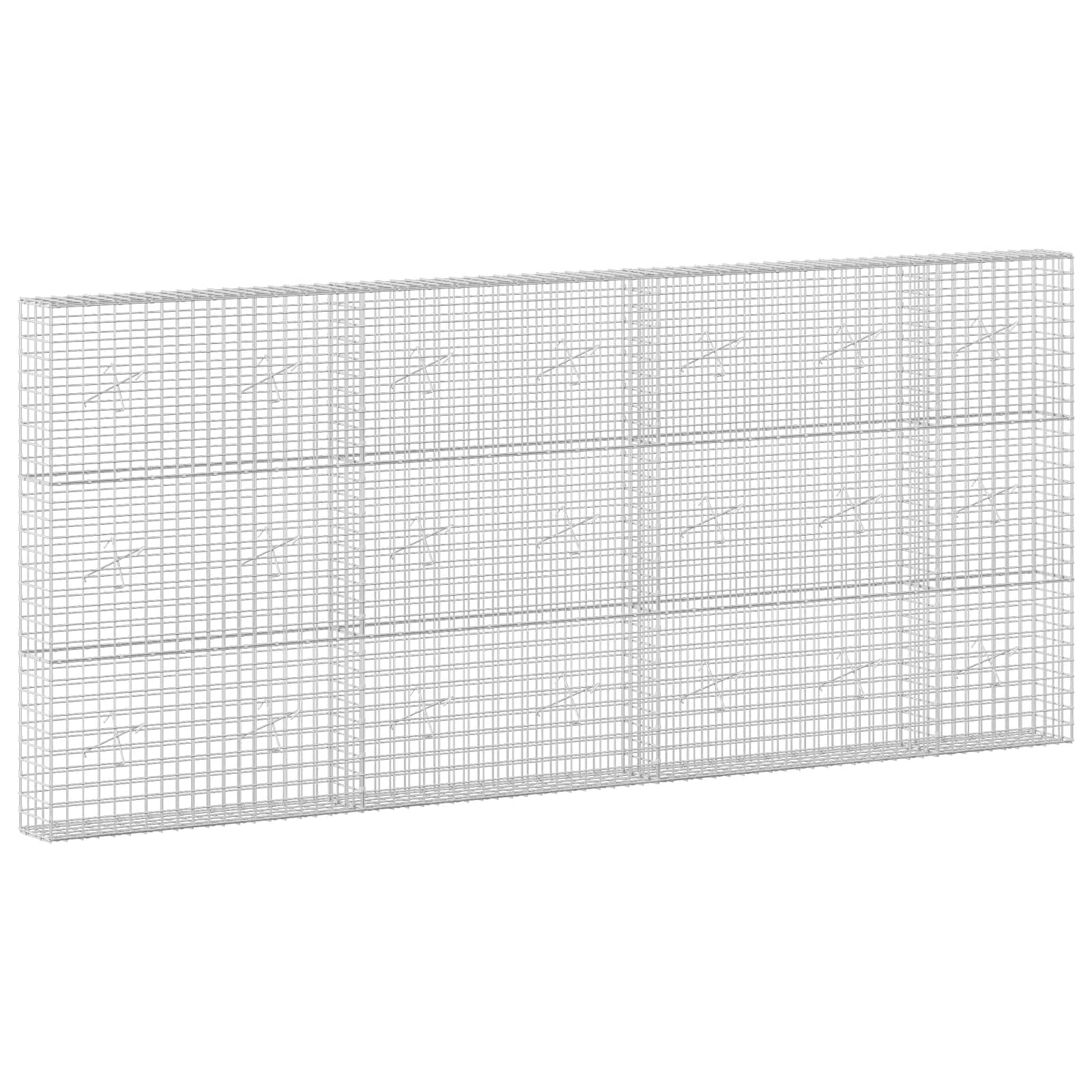 vidaXL Gabion s drátem 3,5 mm a síťkou 5x5 cm 350x20x150 cm