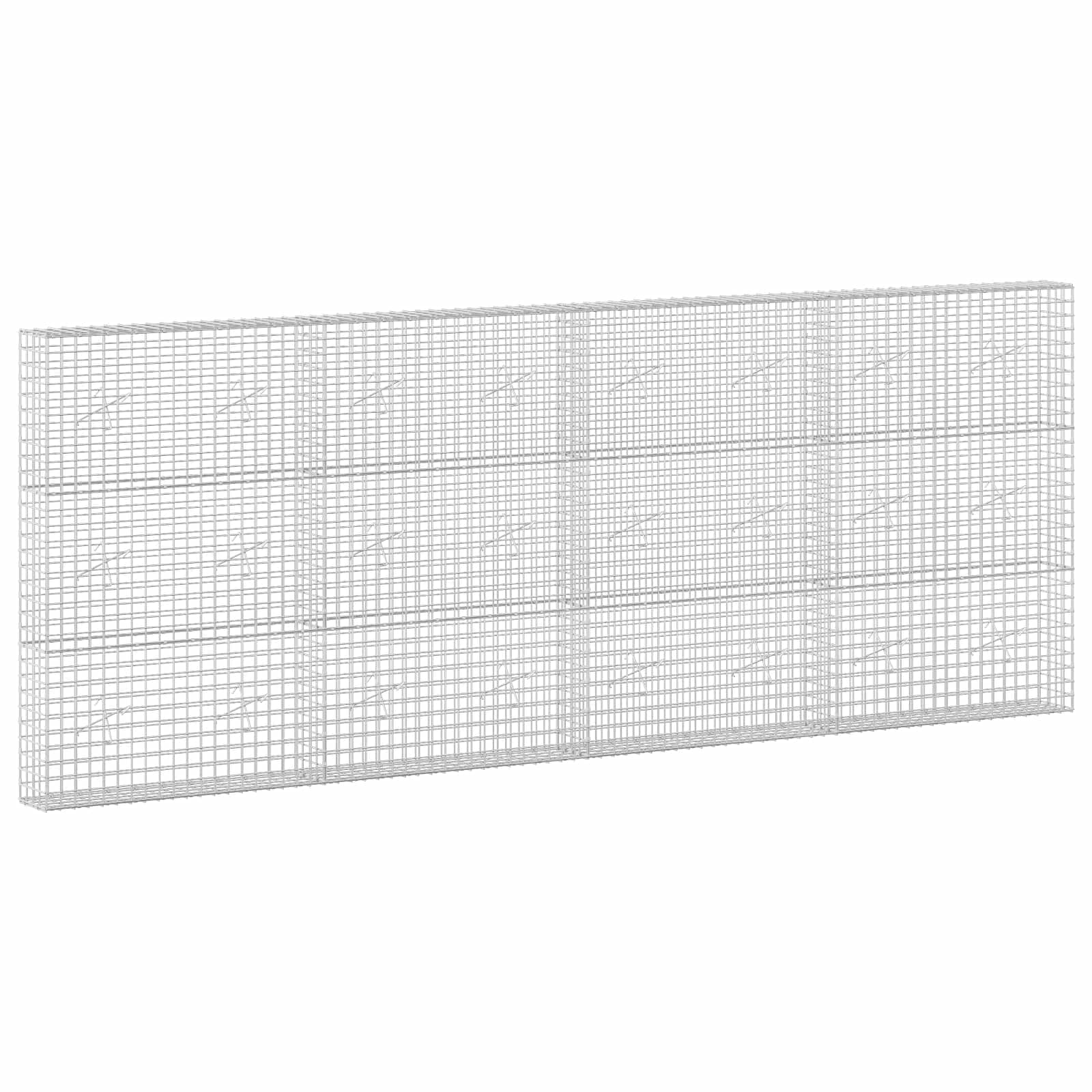vidaXL Gabion s drátem 3,5 mm a síťkou 5x5 cm 400x20x150 cm