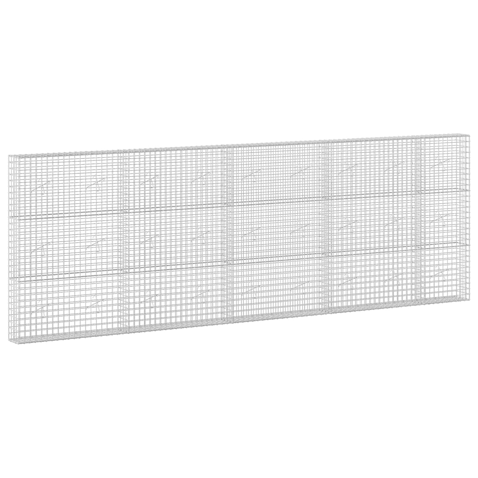 vidaXL Gabion s drátem 3,5 mm a síťkou 5x5 cm 450x20x150 cm