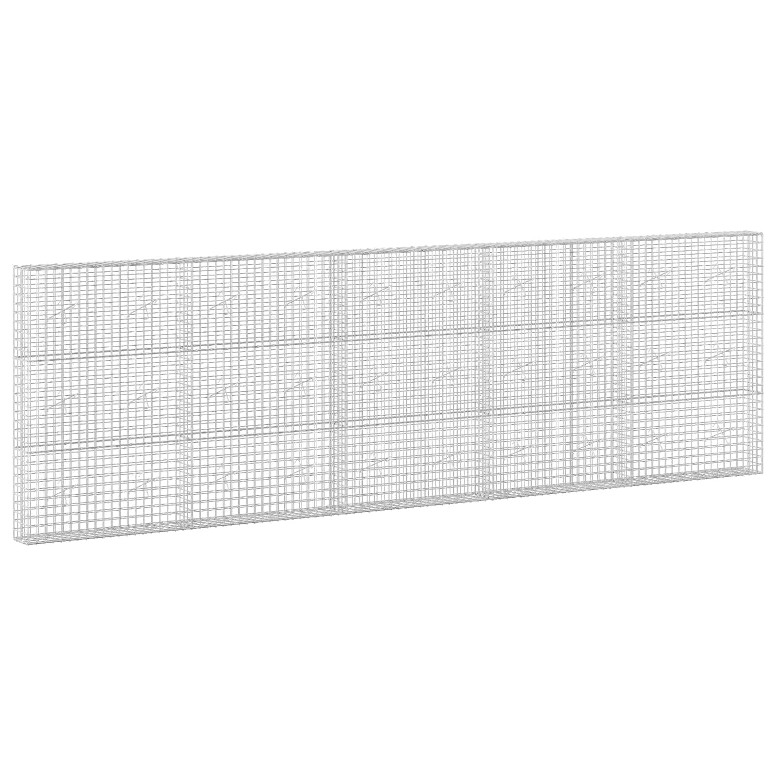 vidaXL Gabion s drátem 3,5 mm a síťkou 5x5 cm 500x20x150 cm