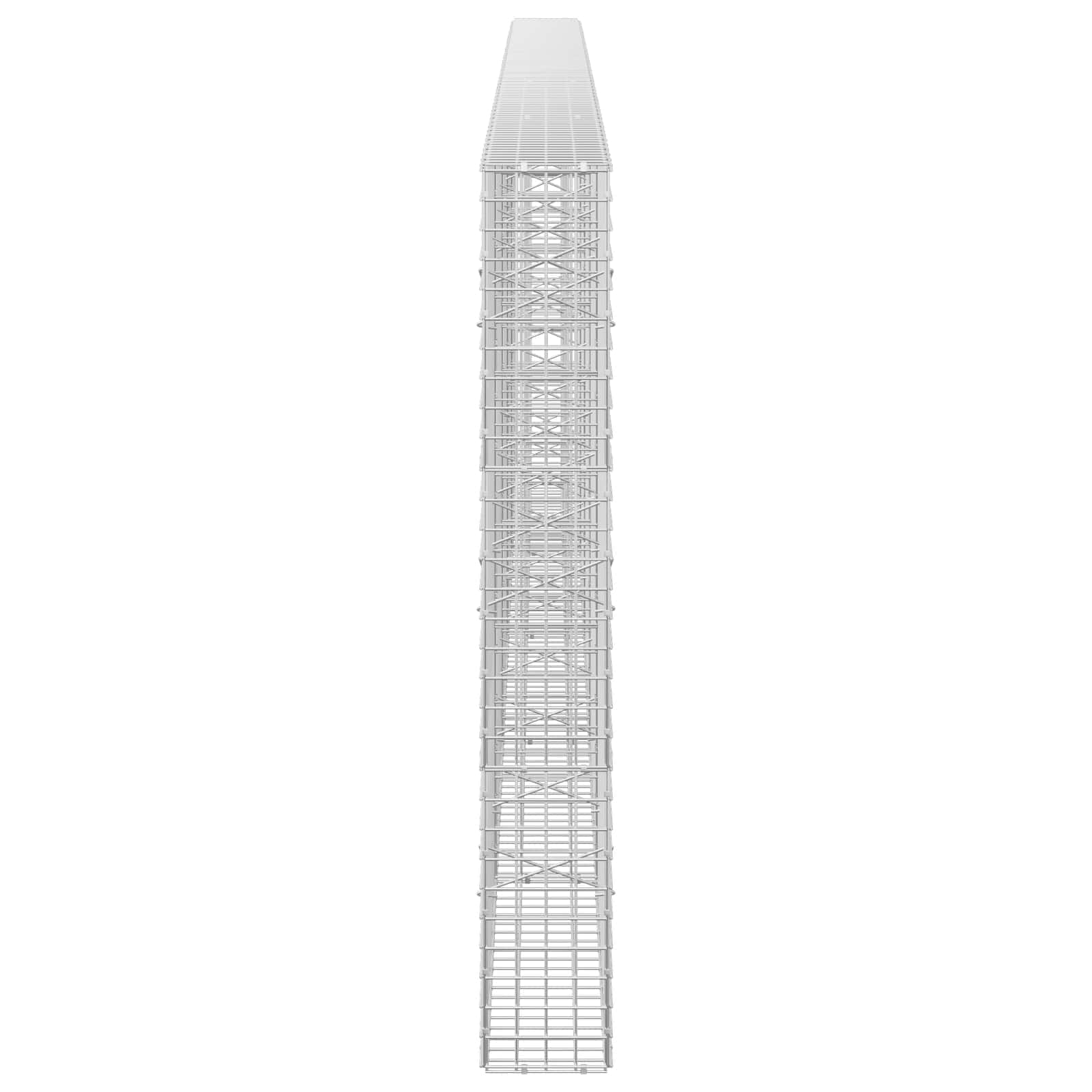 Gabion z žico 3,5 mm in mrežo 5x5 cm 500x20x150 cm