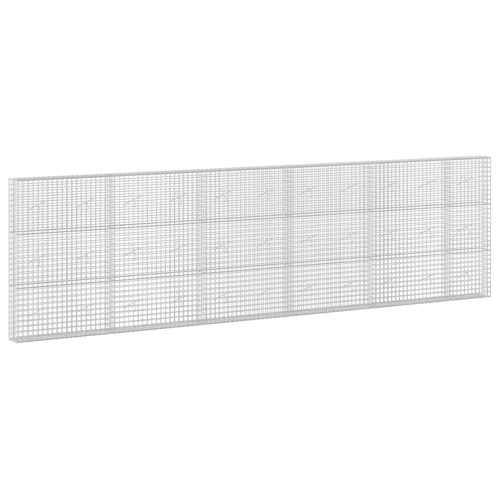 vidaXL Gabion s drátem 3,5 mm a síťkou 5x5 cm 550x20x150 cm