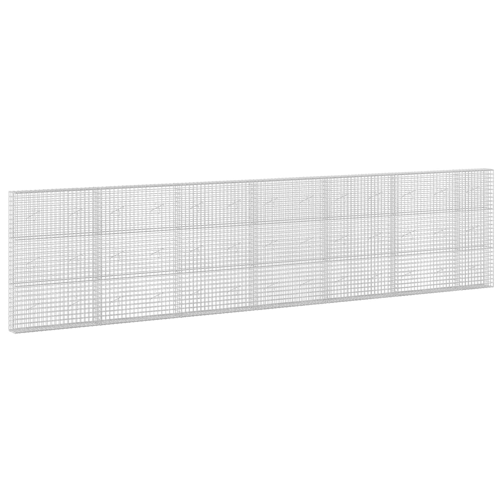 vidaXL Gabion s drátem 3,5 mm a síťkou 5x5 cm 650x20x150 cm