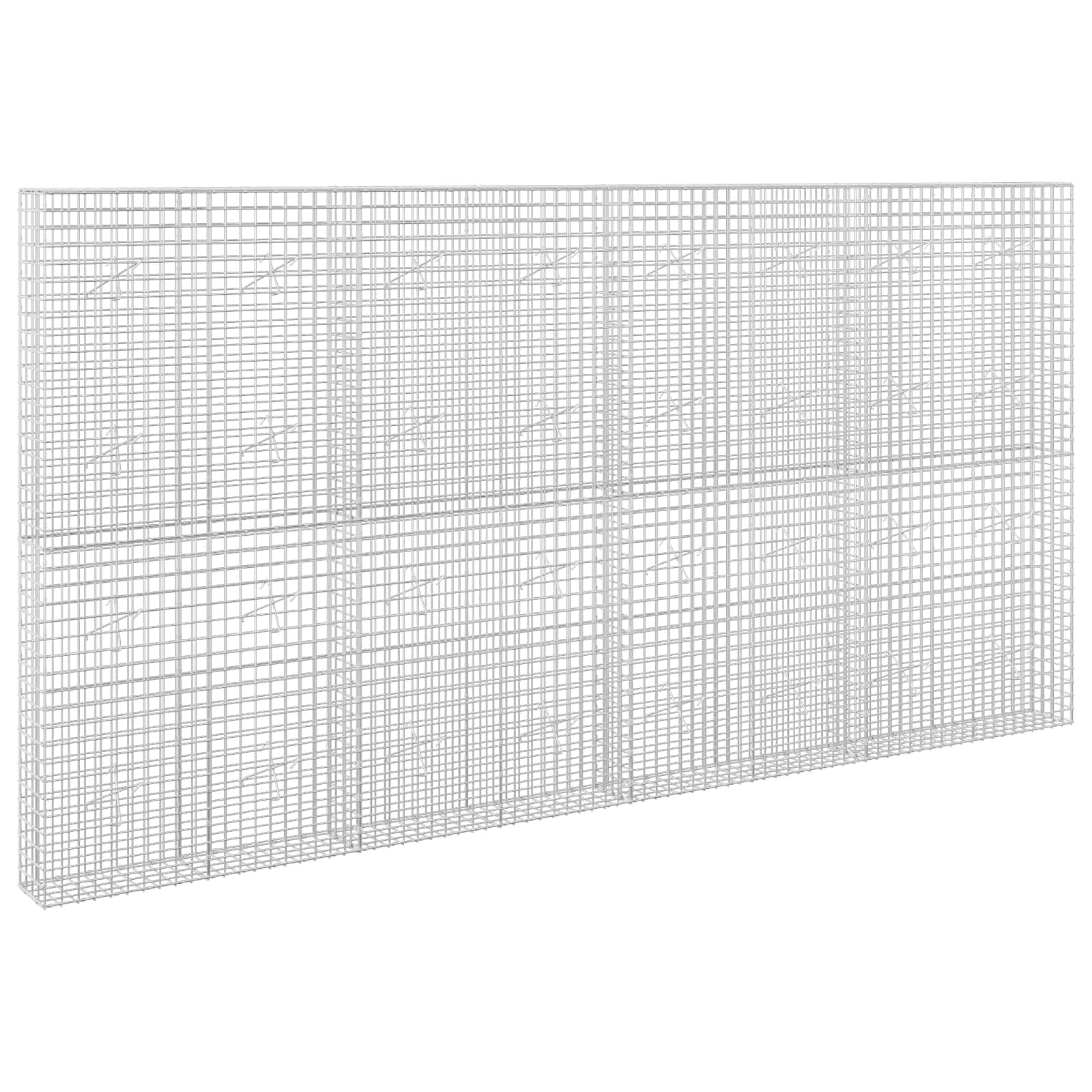 vidaXL Gabion s drátem 3,5 mm a síťkou 5x5 cm 400x20x200 cm