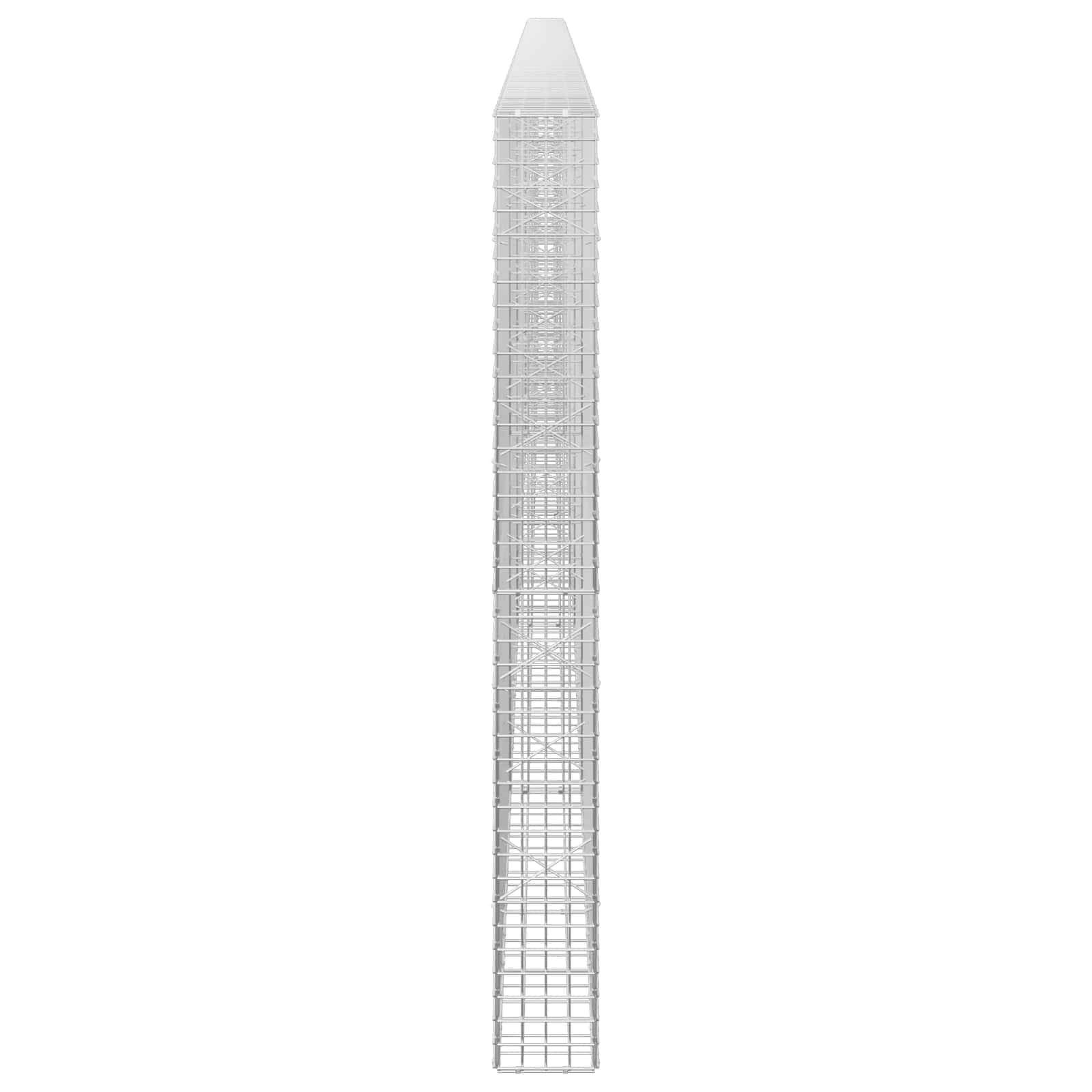 Gabion z žico 3,5 mm in mrežo 5x5 cm 550x20x200 cm