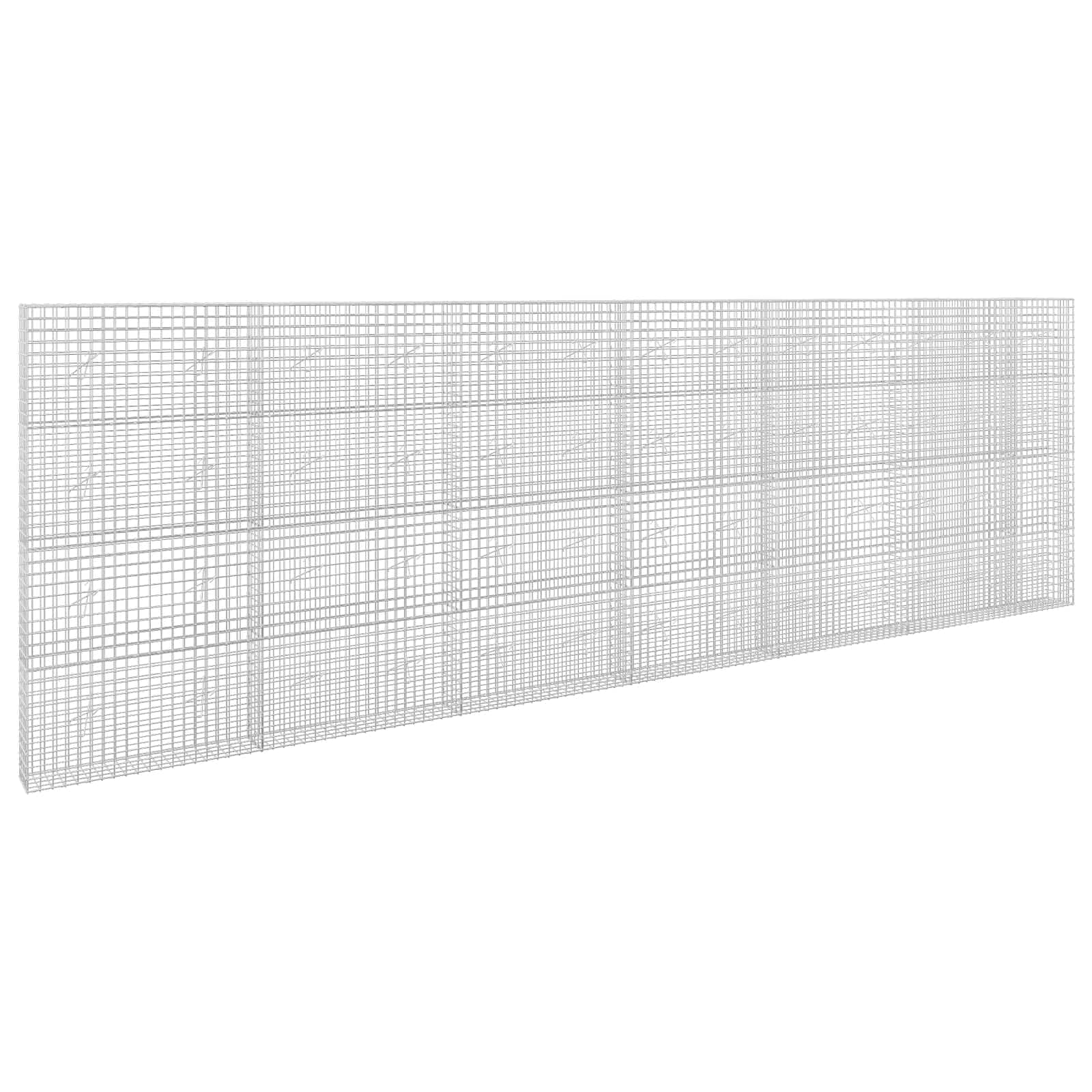 vidaXL Gabion s drátem 3,5 mm a síťkou 5x5 cm 650x20x200 cm