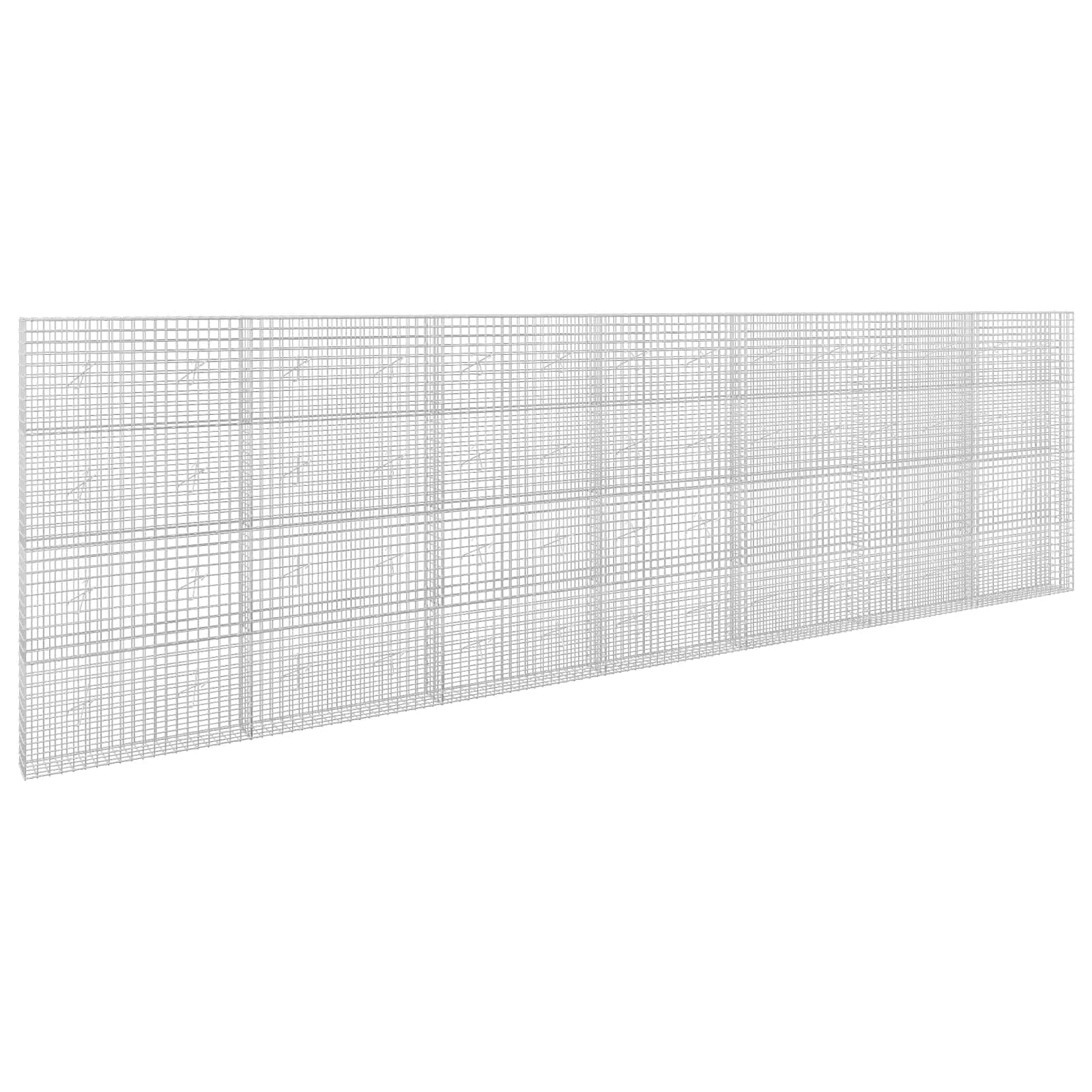 vidaXL Gabion s drátem 3,5 mm a síťkou 5x5 cm 700x20x200 cm