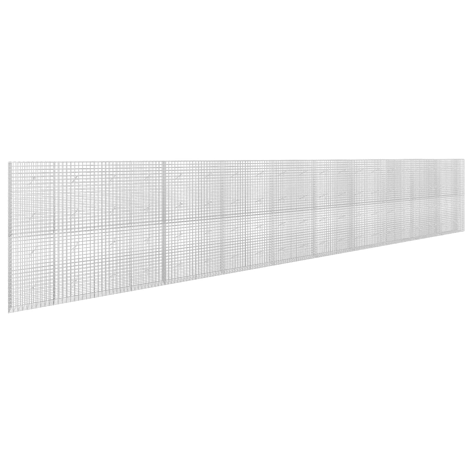 vidaXL Gabion s drátem 3,5 mm a síťkou 5x5 cm 1000x20x200 cm