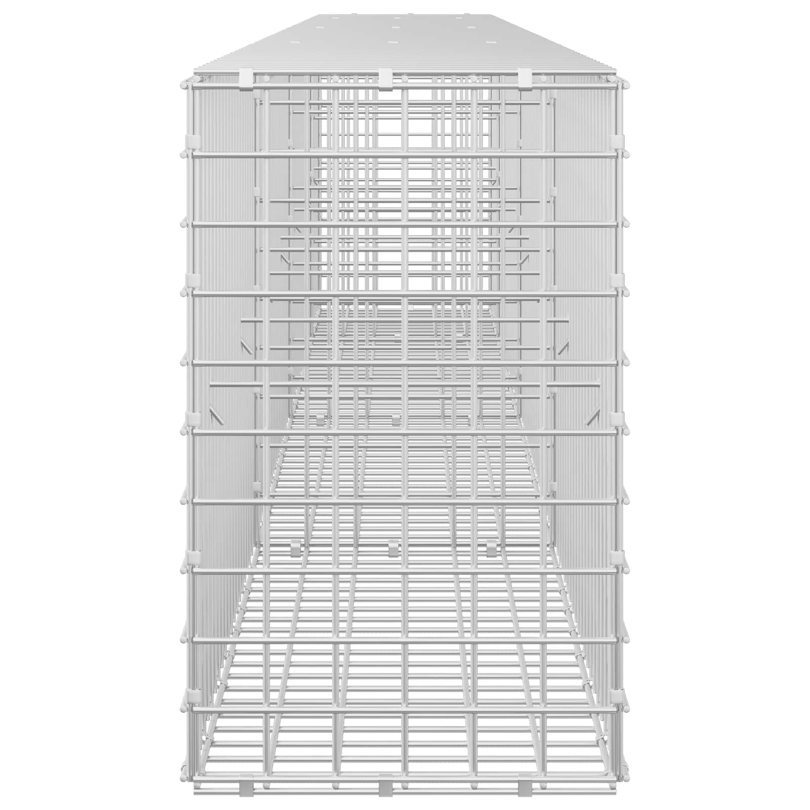 Gabion z žico 3,5 mm in mrežo 5x5 cm 350x30x50 cm
