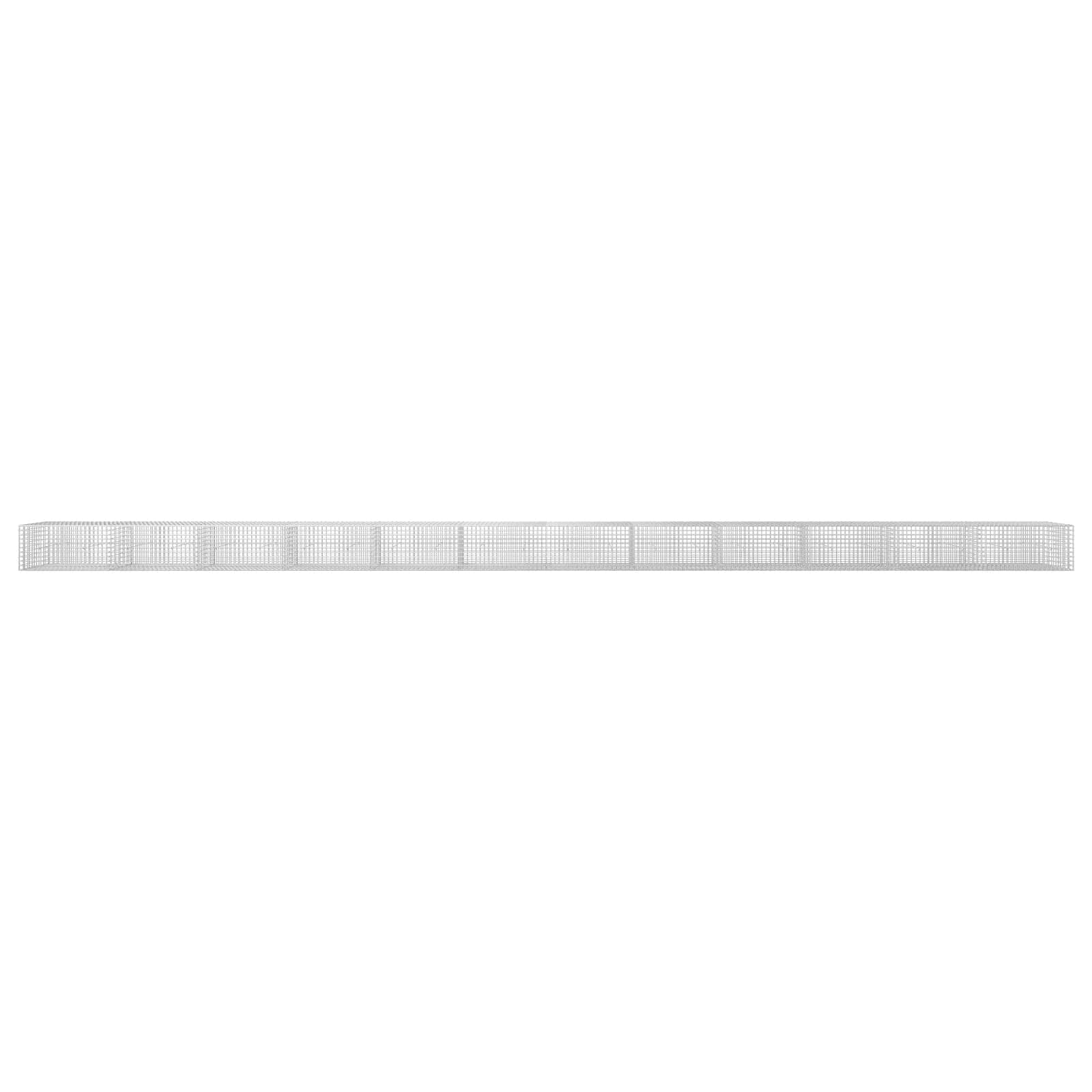 Gabion z žico 3,5 mm in mrežo 5x5 cm 1200x30x50 cm