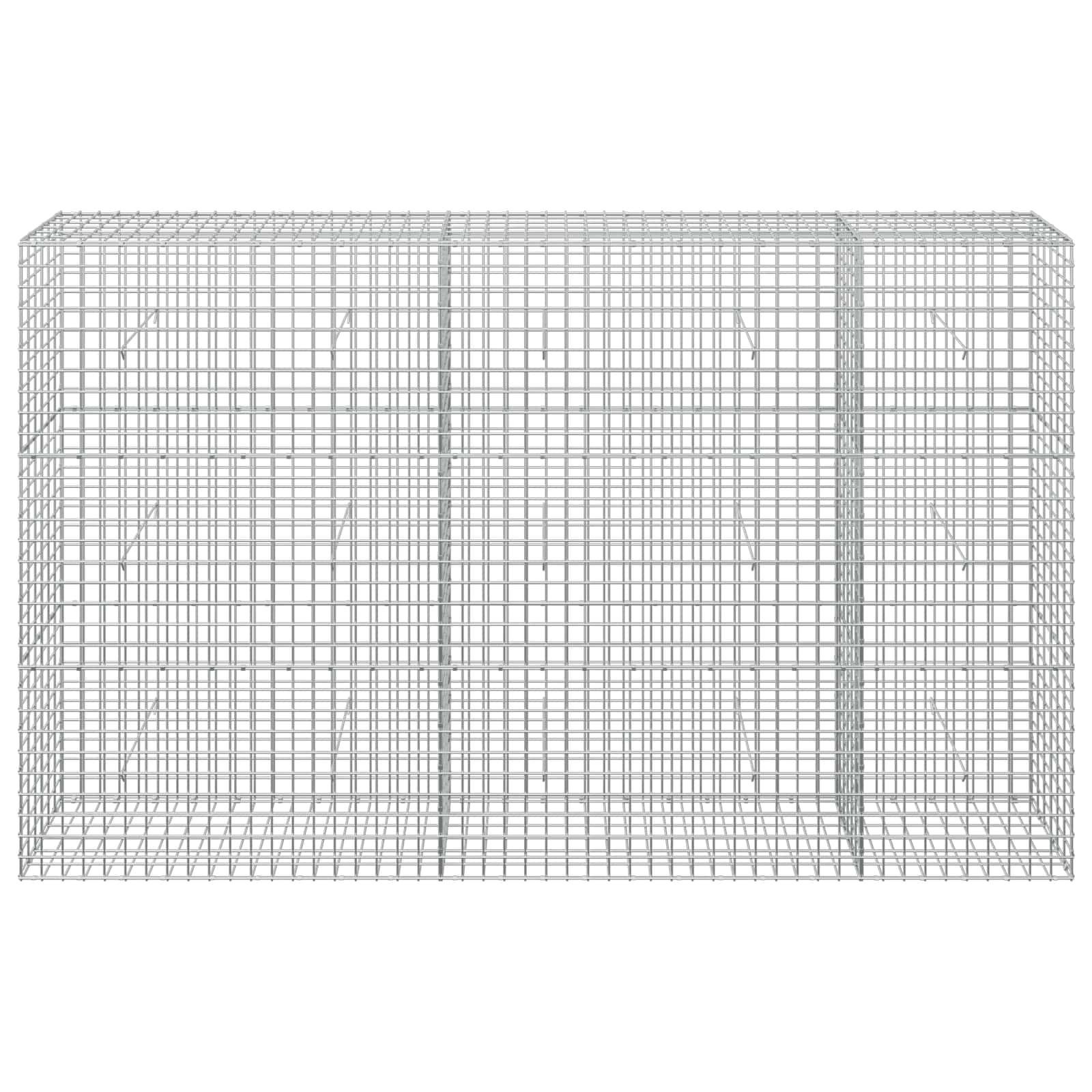 Gabion z žico 3,5 mm in mrežo 5x5 cm 250x30x150 cm