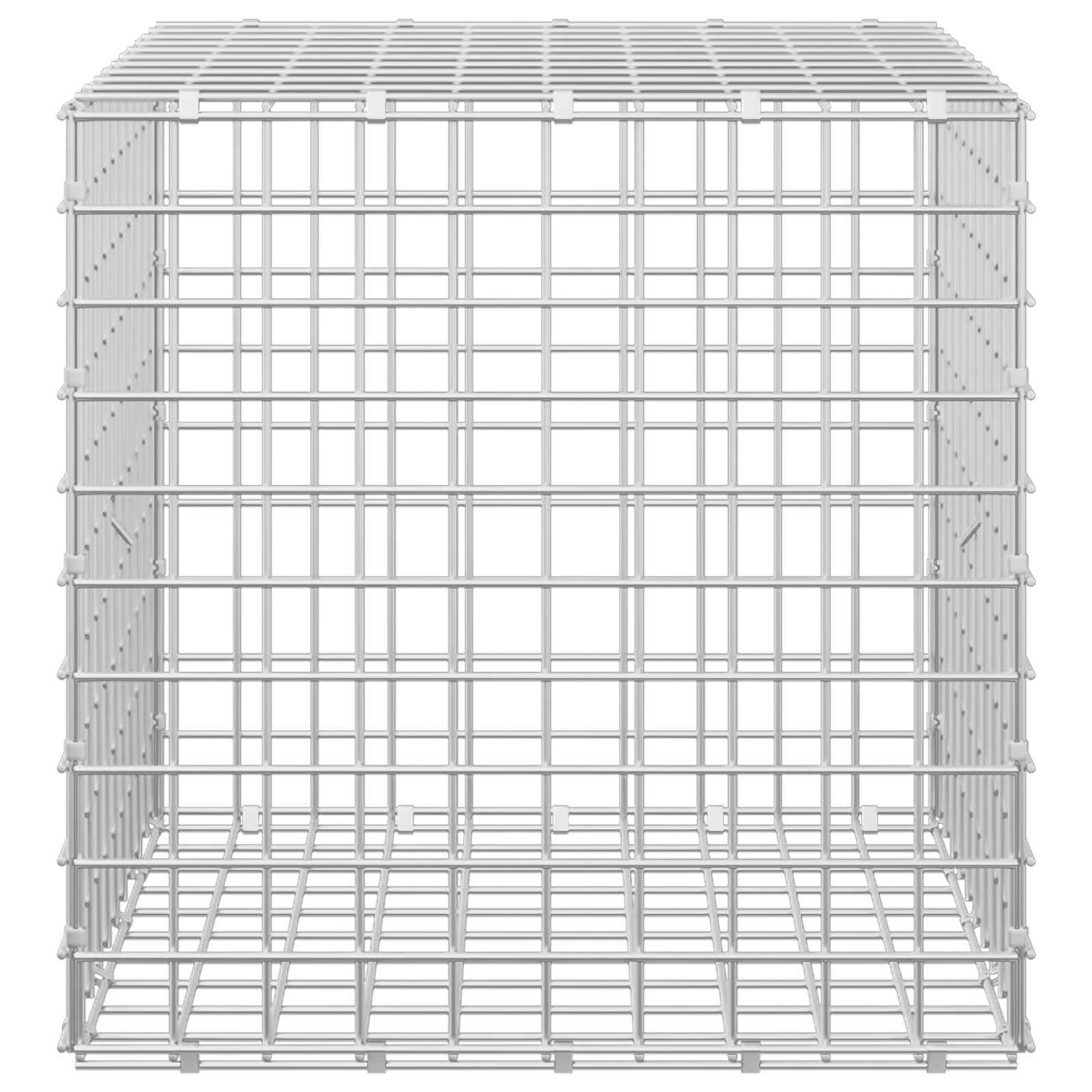 Gabion z žico 3,5 mm in mrežo 5x5 cm 50x50x50 cm