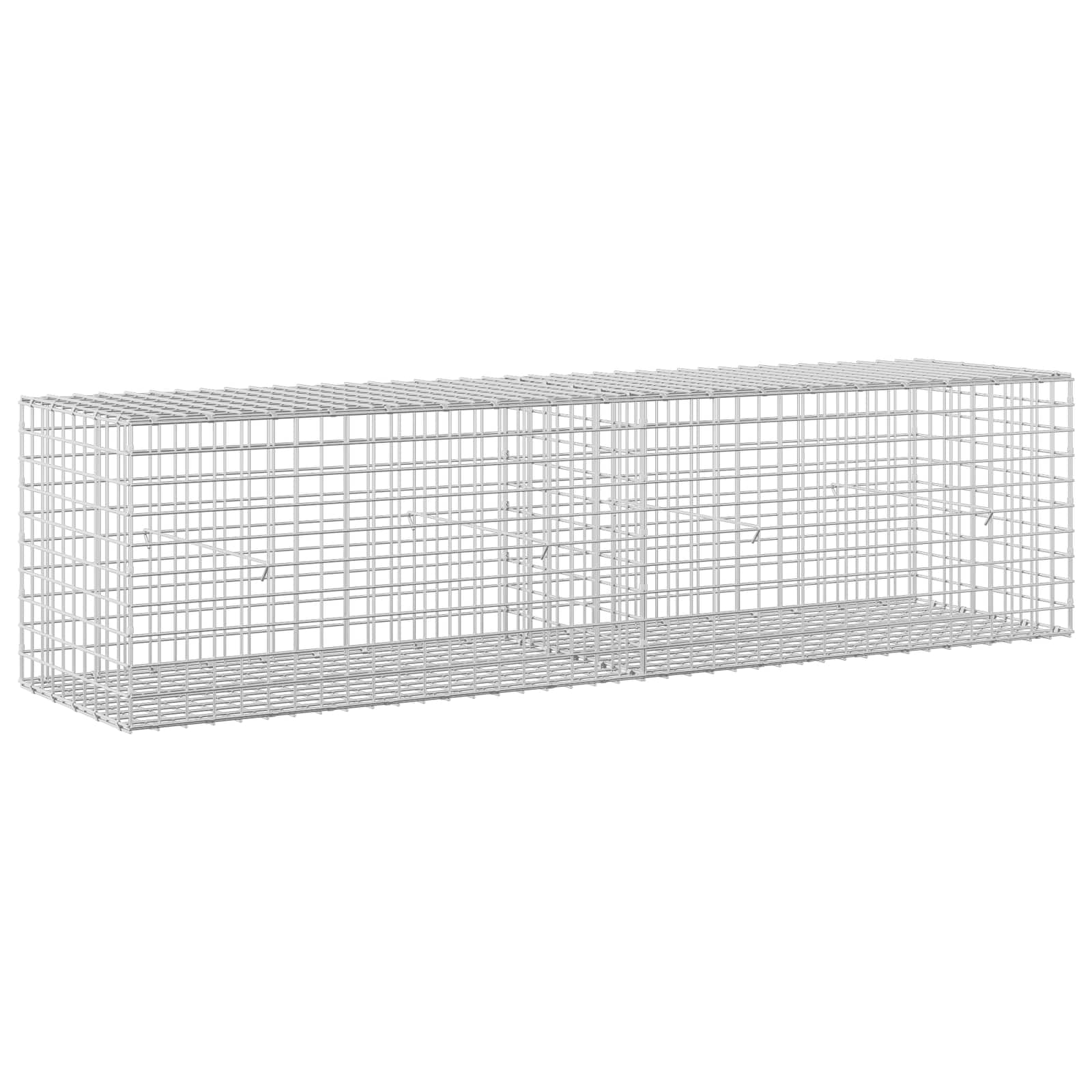 vidaXL Gabion s drátem 3,5 mm a síťkou 5x5 cm 200x50x50 cm