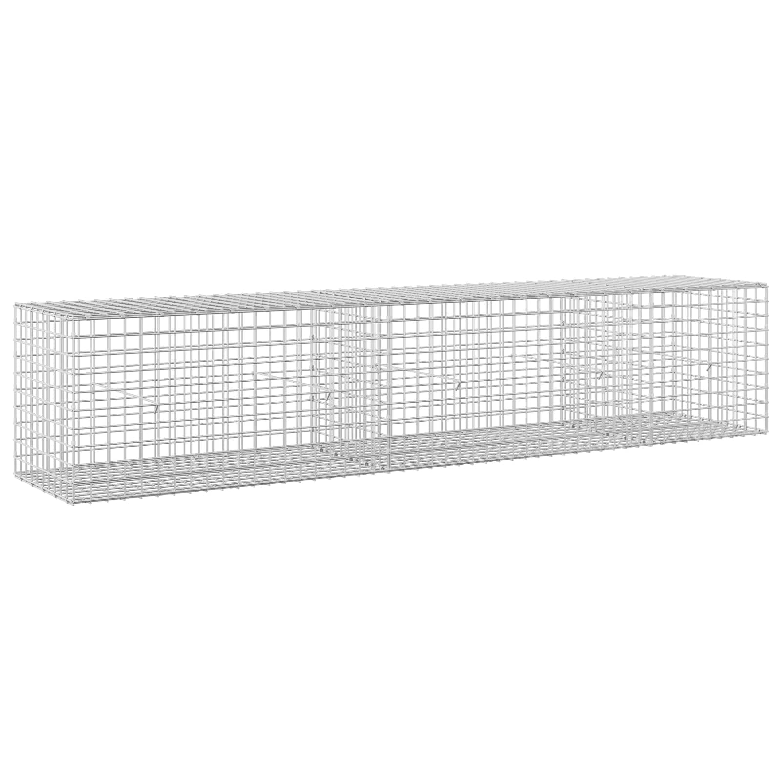 vidaXL Gabion s drátem 3,5 mm a síťkou 5x5 cm 250x50x50 cm