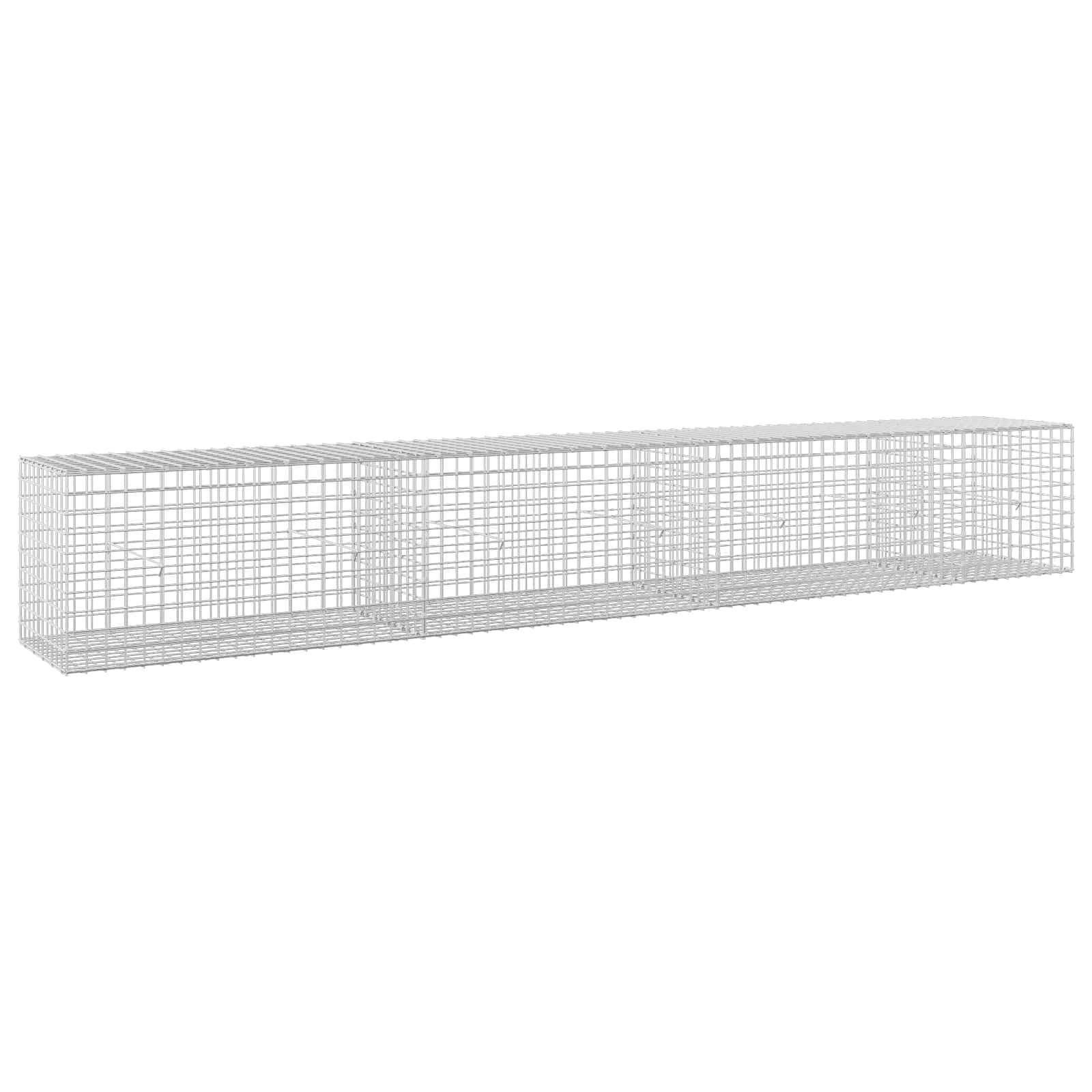 vidaXL Gabion s drátem 3,5 mm a síťkou 5x5 cm 350x50x50 cm