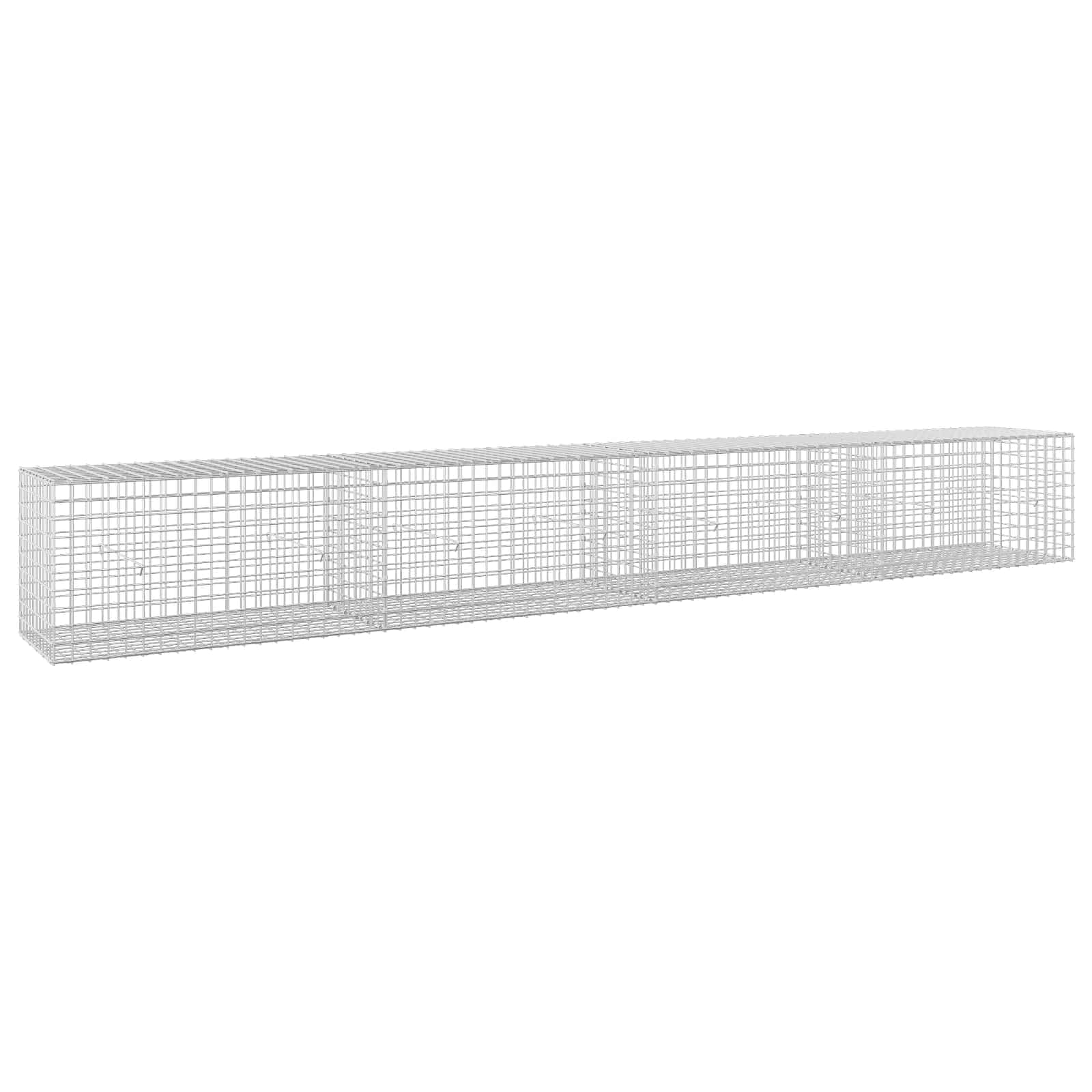 Gabion z žico 3,5 mm in mrežo 5x5 cm 400x50x50 cm