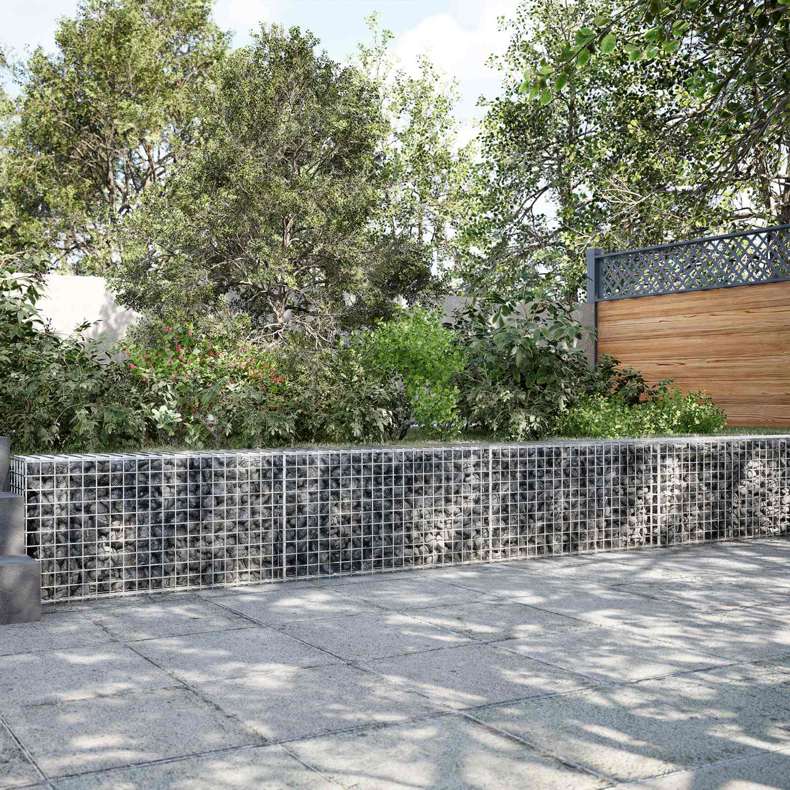 Gabion z žico 3,5 mm in mrežo 5x5 cm 650x50x50 cm