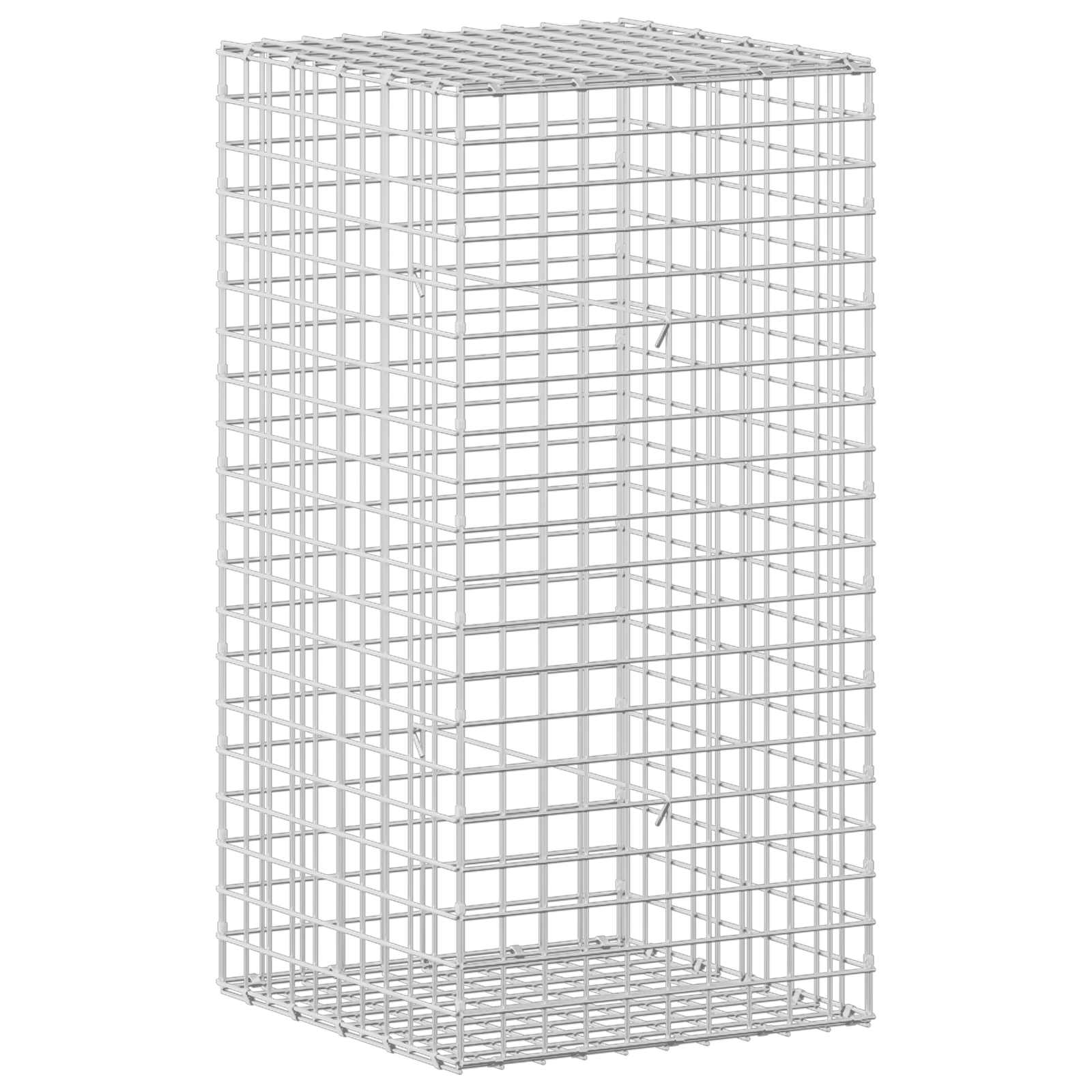 Gabion z žico 3,5 mm in mrežo 5x5 cm 50x50x100 cm