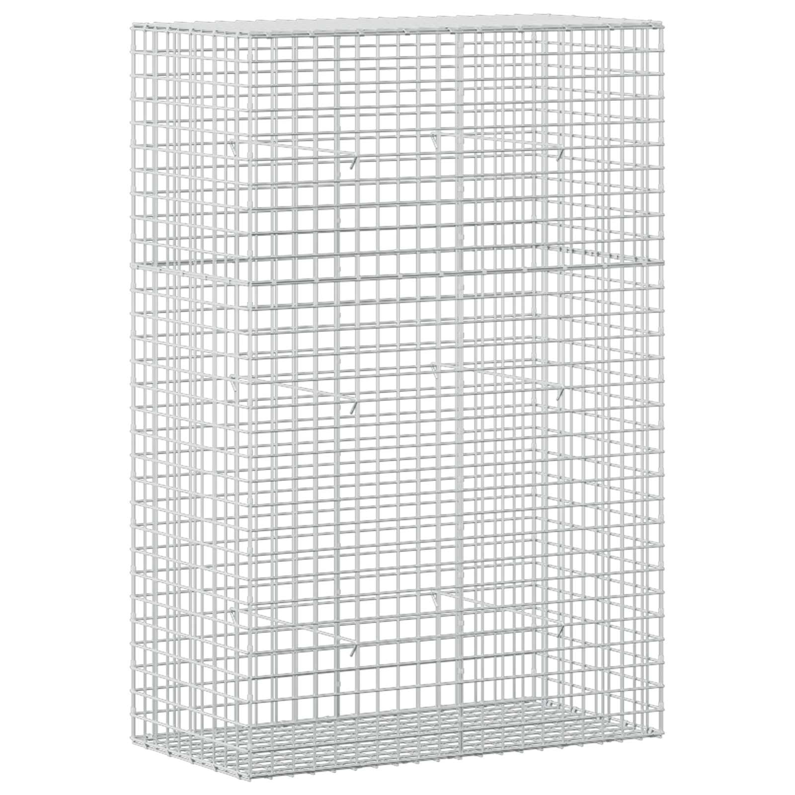 vidaXL Gabion s drátem 3,5 mm a síťkou 5x5 cm 100x50x150 cm