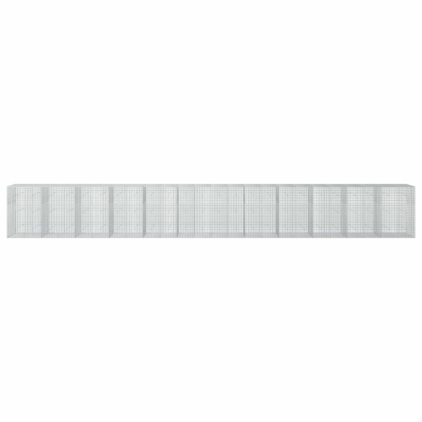 Gabion z žico 3,5 mm in mrežo 5x5 cm 1200x50x150 cm