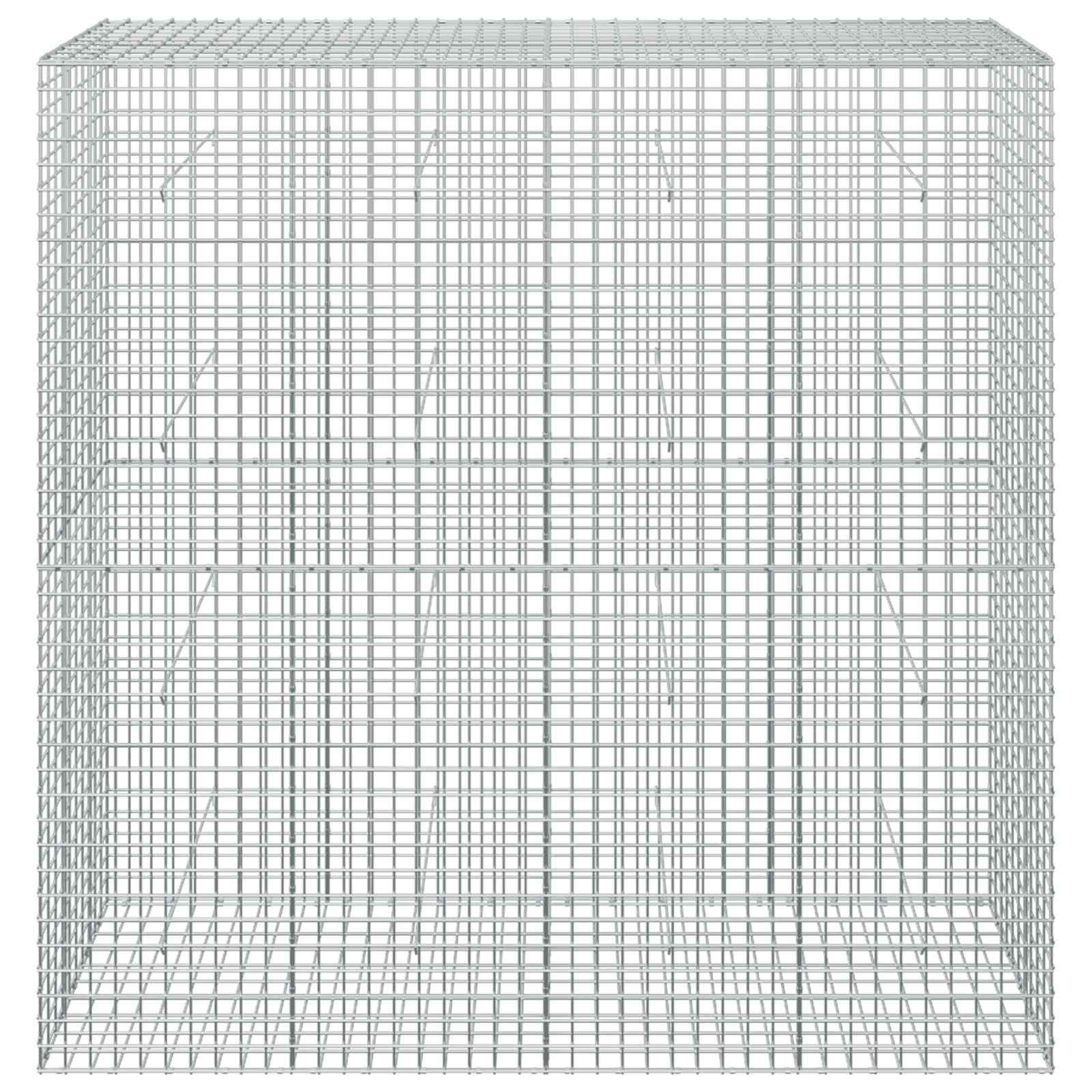 Gabion z žico 3,5 mm in mrežo 5x5 cm 200x50x200 cm