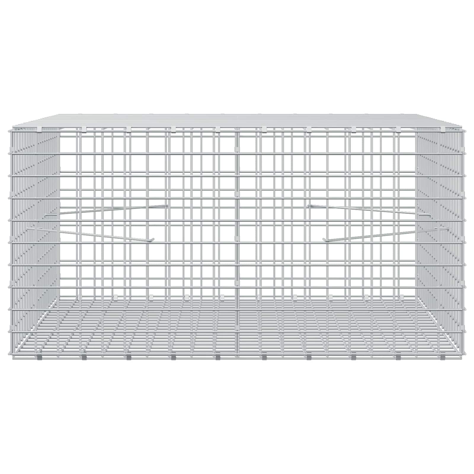 Gabion z žico 3,5 mm in mrežo 5x5 cm 100x100x50 cm