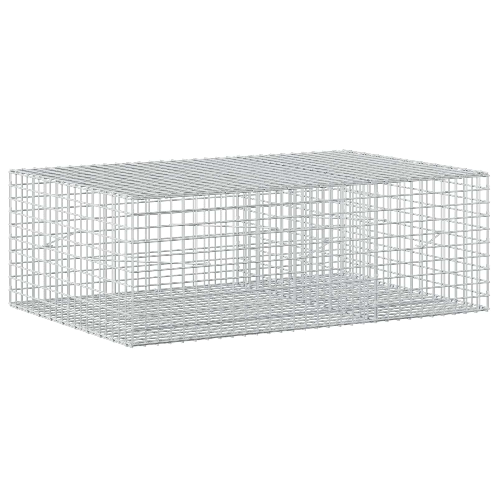 vidaXL Gabion s drátem 3,5 mm a síťkou 5x5 cm 150x100x50 cm