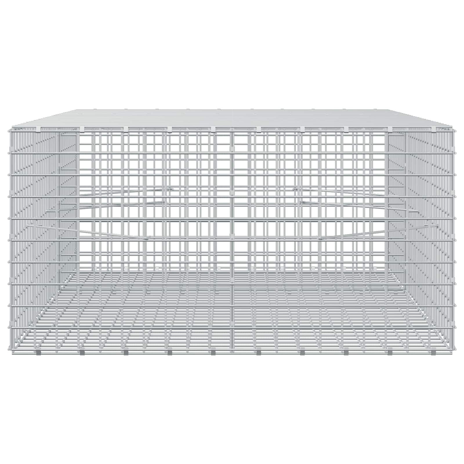 Gabion z žico 3,5 mm in mrežo 5x5 cm 150x100x50 cm