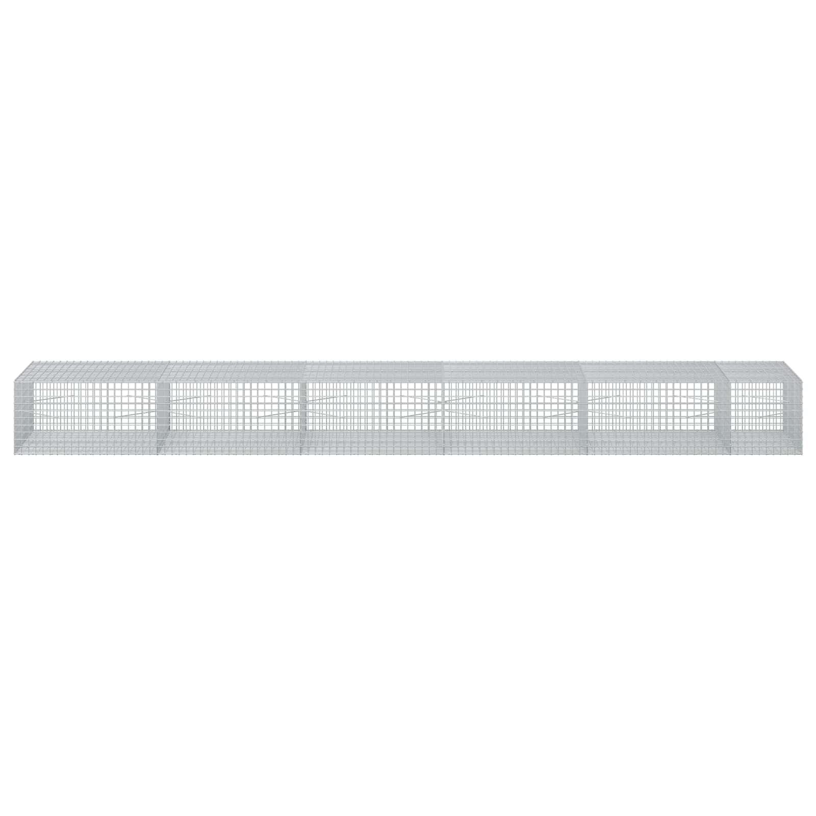 Gabion z žico 3,5 mm in mrežo 5x5 cm 550x100x50 cm